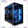 Black Tempered Glass ARGB Fish Tank MATX PC Case