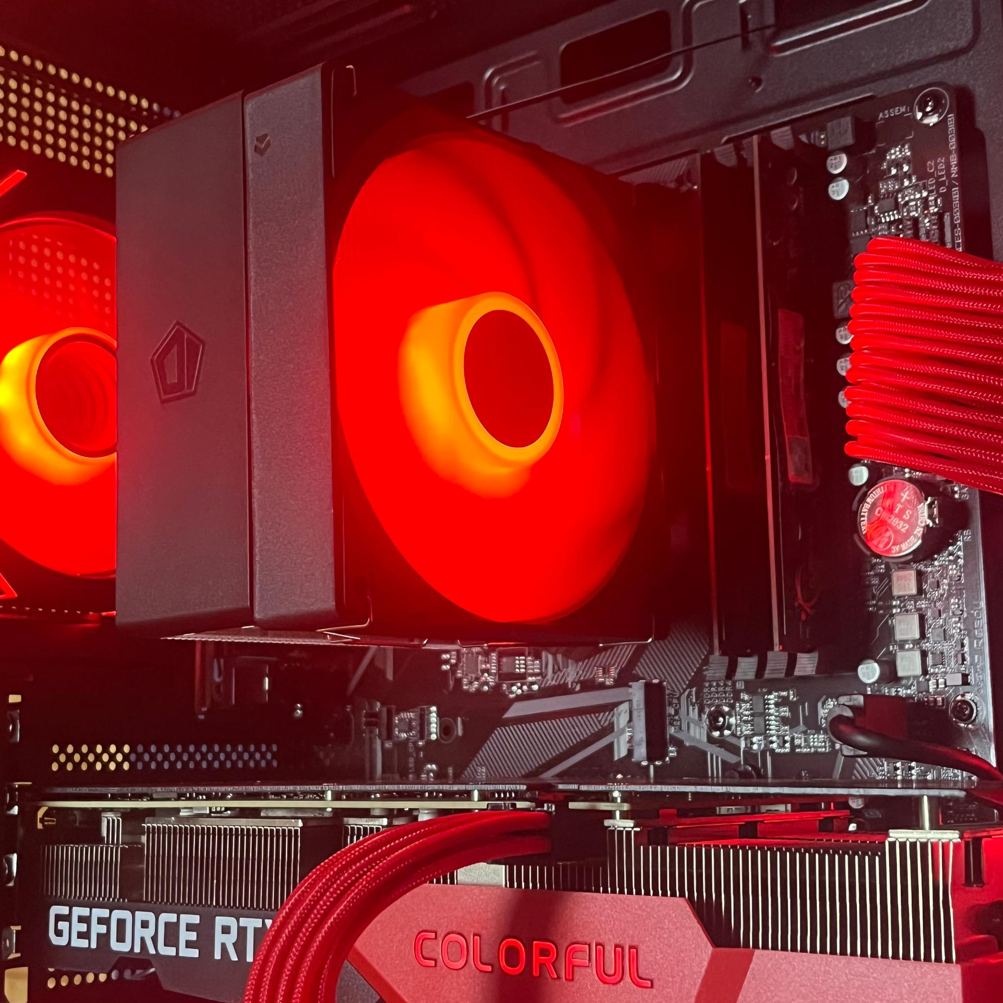 🖤❤️Crimson Forest Gaming PC❤️🖤RTX 3060TI🖤❤️Ryzen 5 5500❤️🖤32GB DDR4🖤❤️1TB NVME SSD❤️🖤