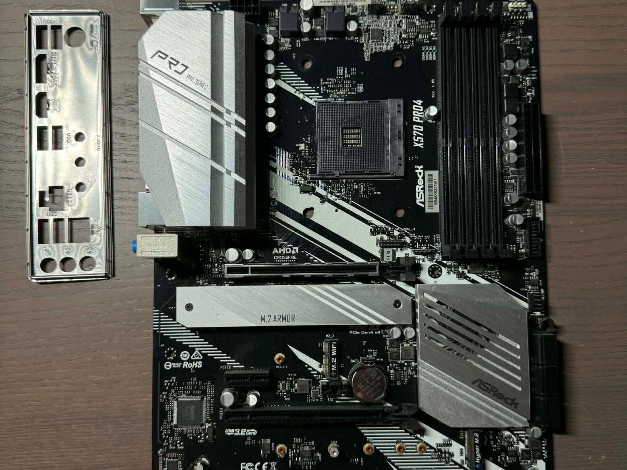 ASRock X570 Pro4 AM4 ATX Motherboard AMD Ryzen 5000 Ready DDR4 PCIe 4.0 M.2