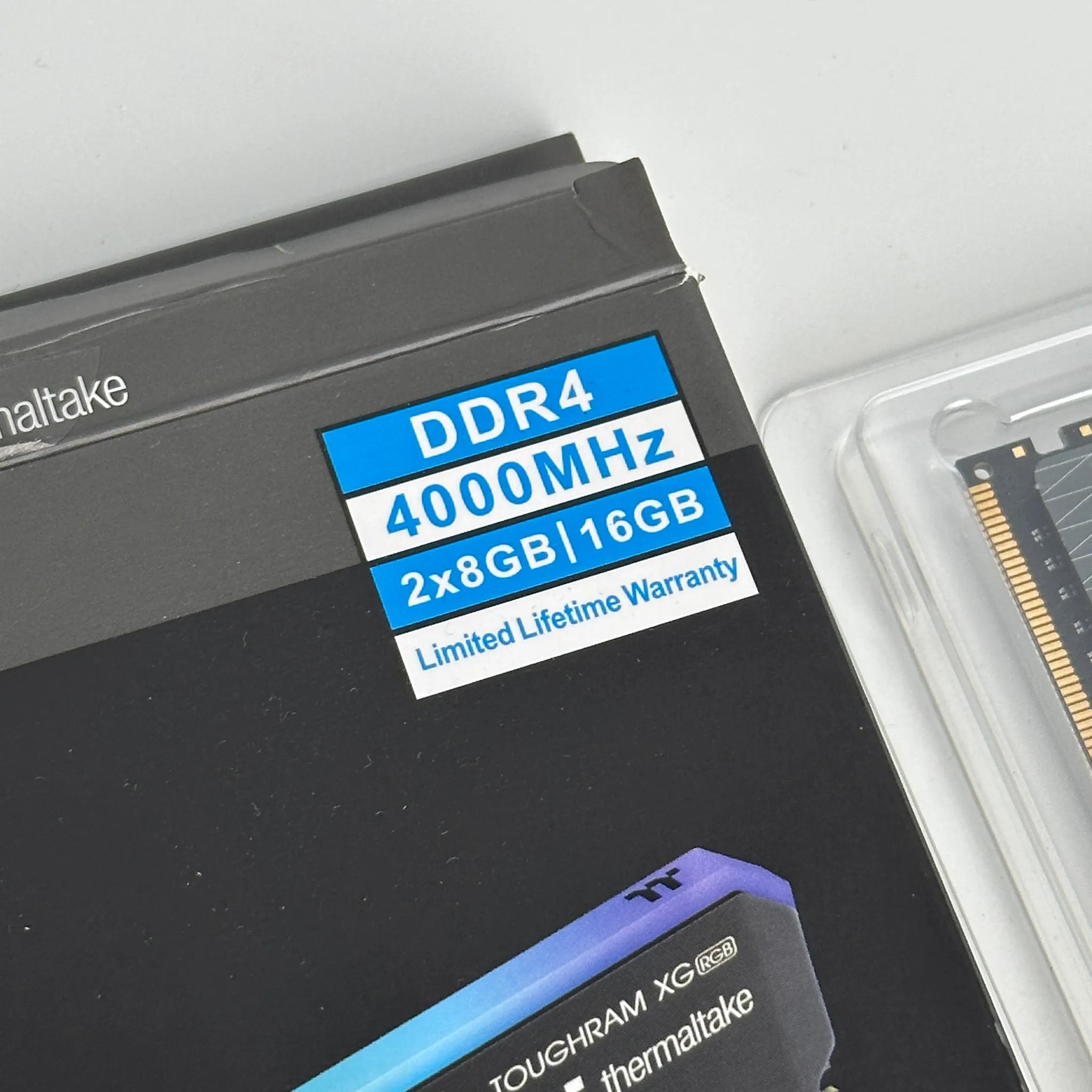 High Performance Thermaltake TOUGHRAM XG RGB DDR4 4000MHz CL19 2x8GB Ram