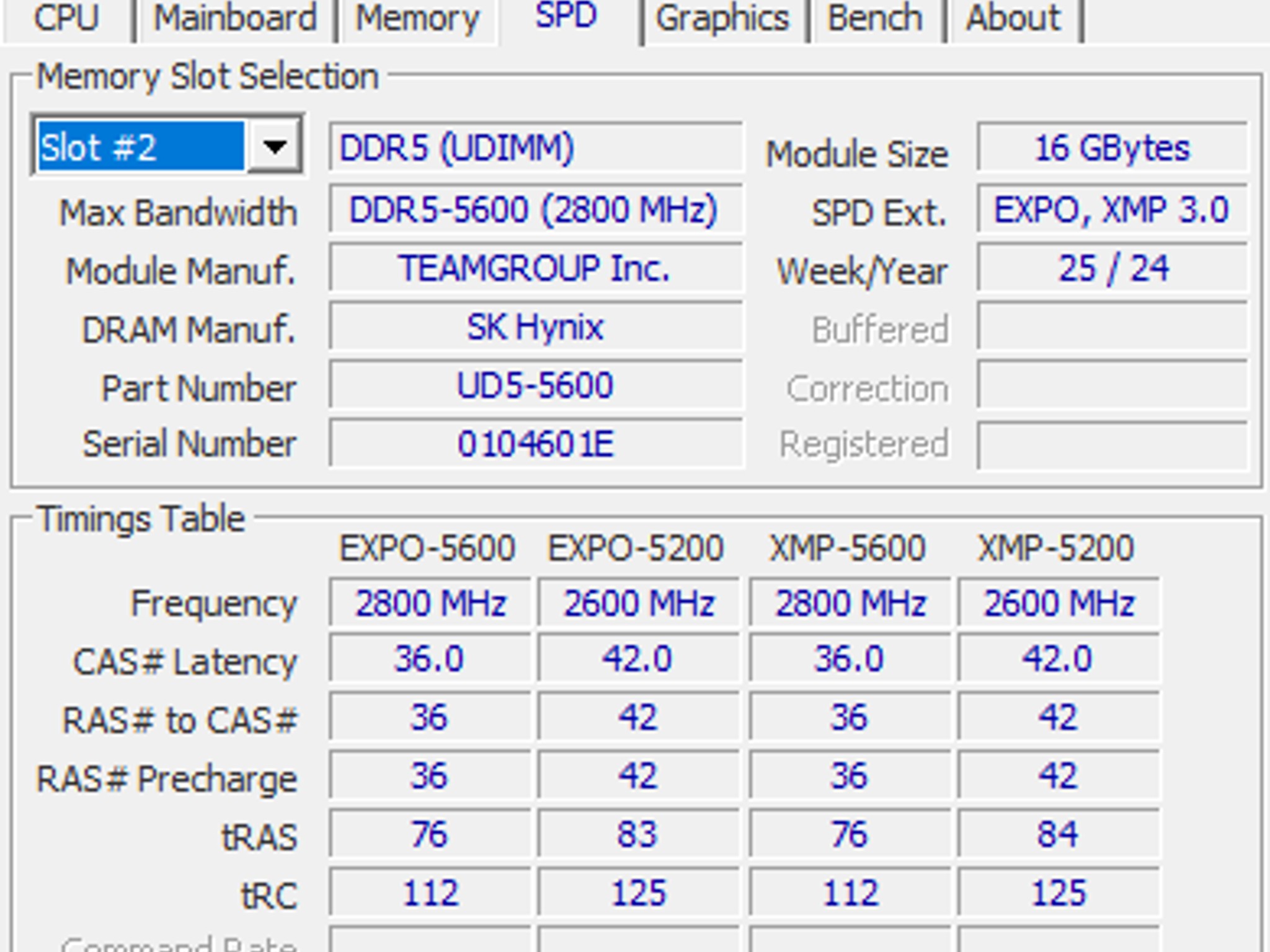 Teamgroup DELTA RGB DDR5 32GB(2x16GB) 5600MHz CL36 - Intel EXPO3.0