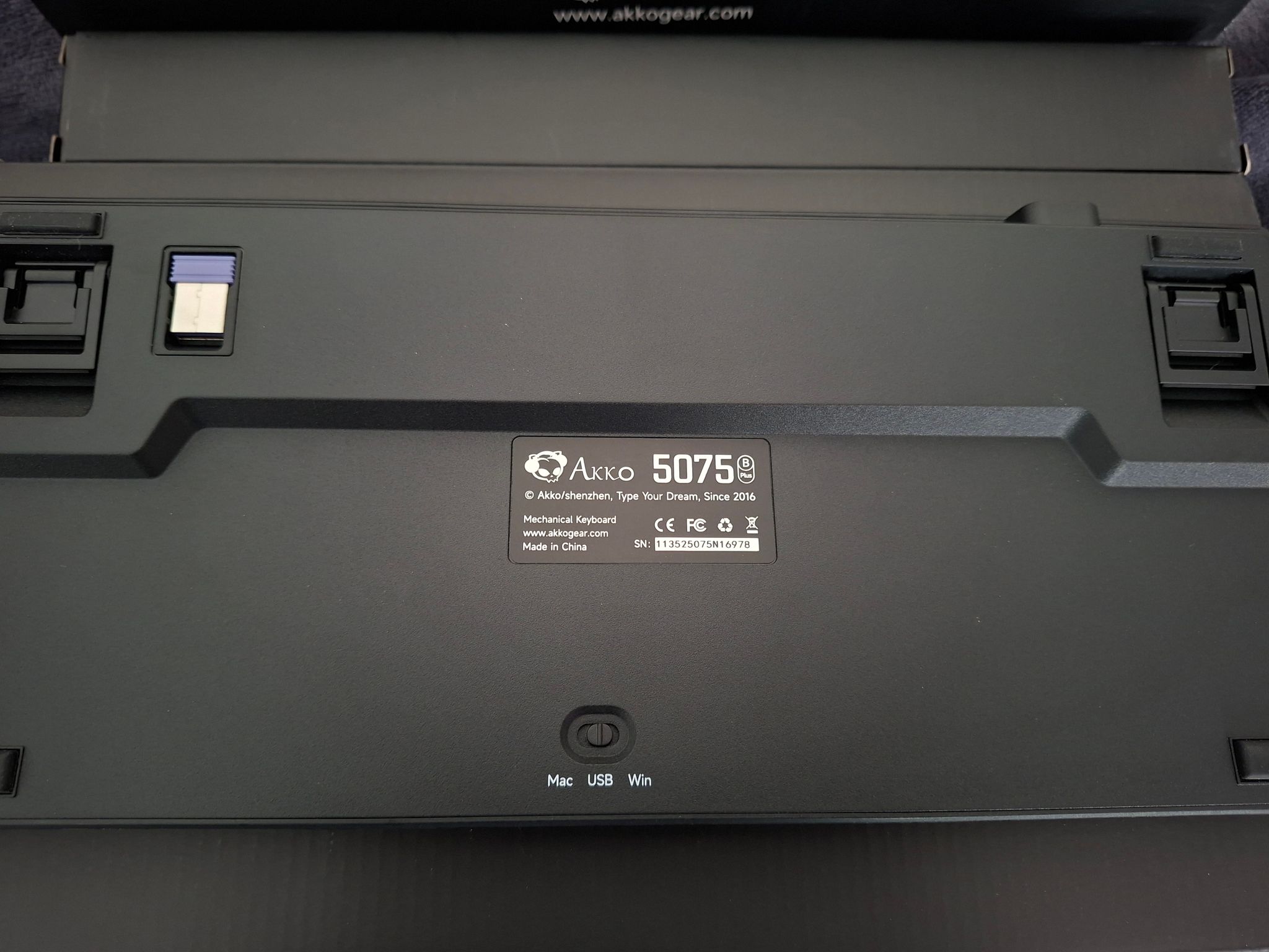 Akko 5075B Plus 75% Keyboard Black & Silver