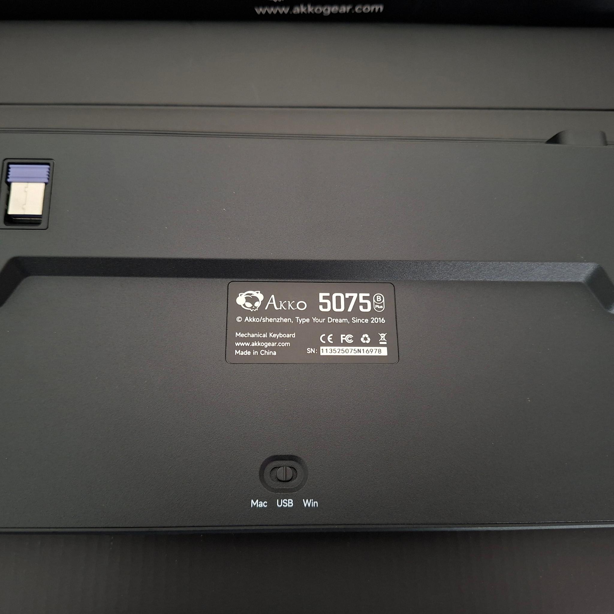 Akko 5075B Plus 75% Keyboard Black & Silver