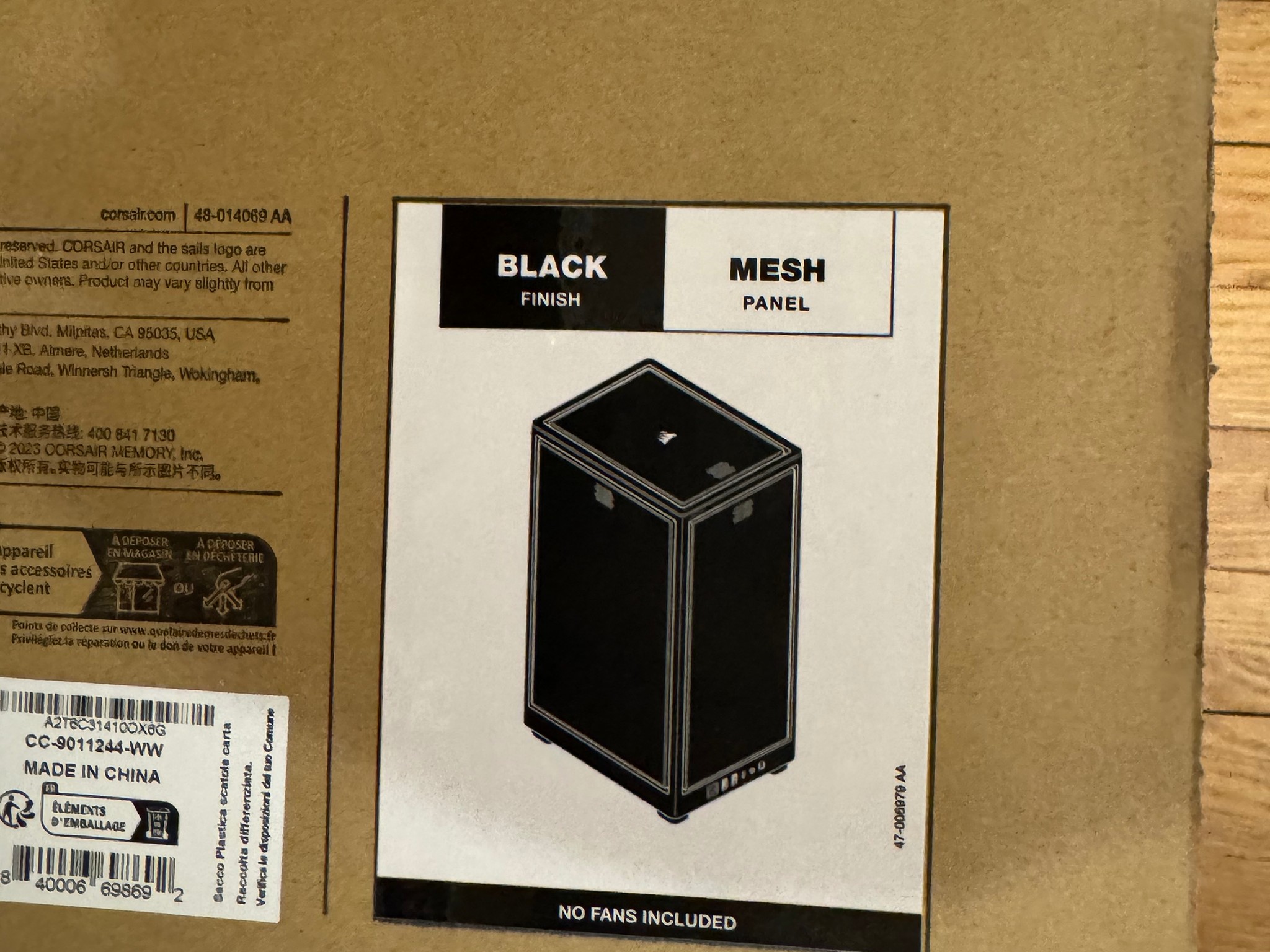 2000D AIRFLOW Mini-ITX PC Case - Black