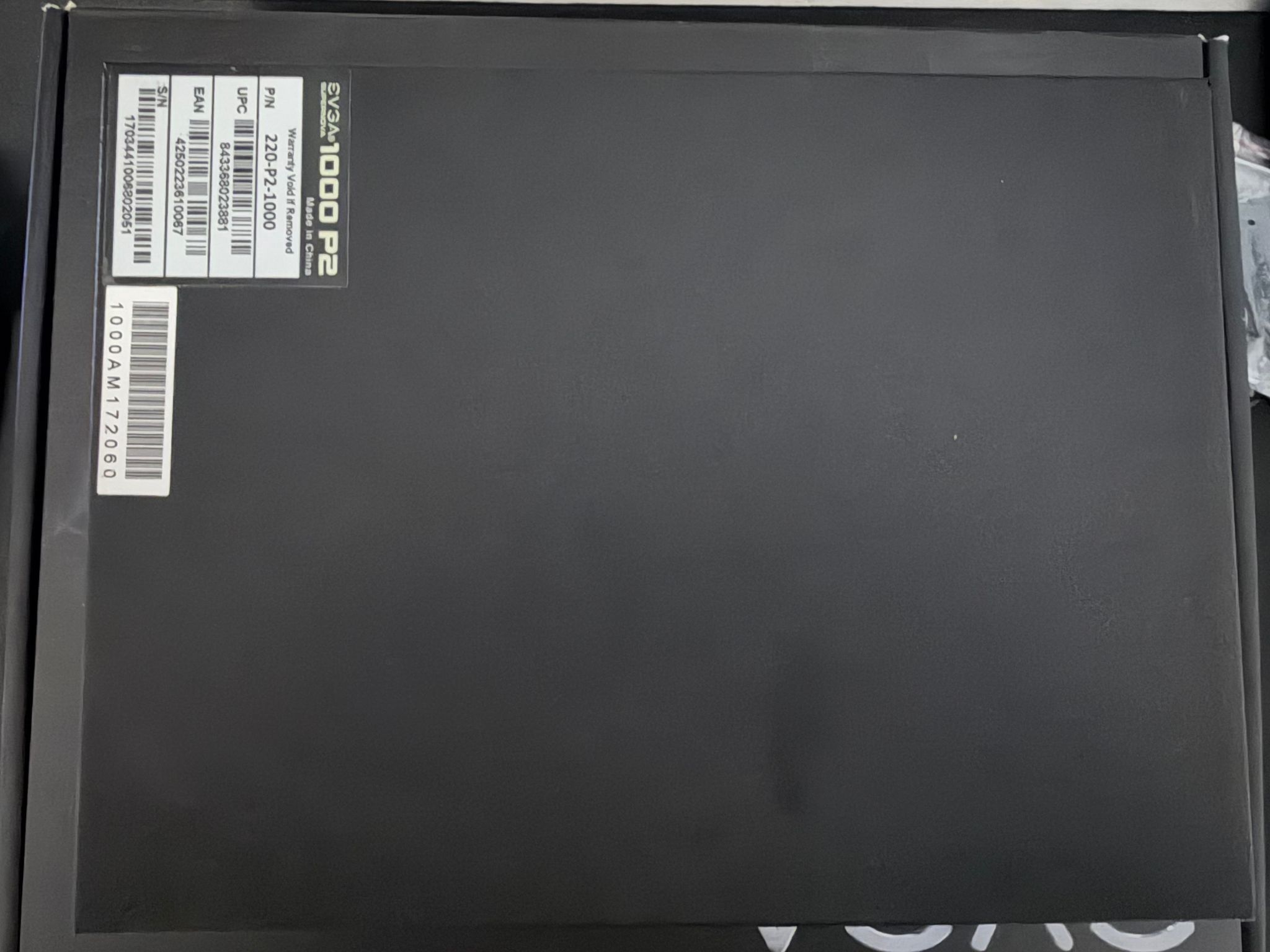 EVGA Supernova 1000 P2 80 Platinum Fully Modular