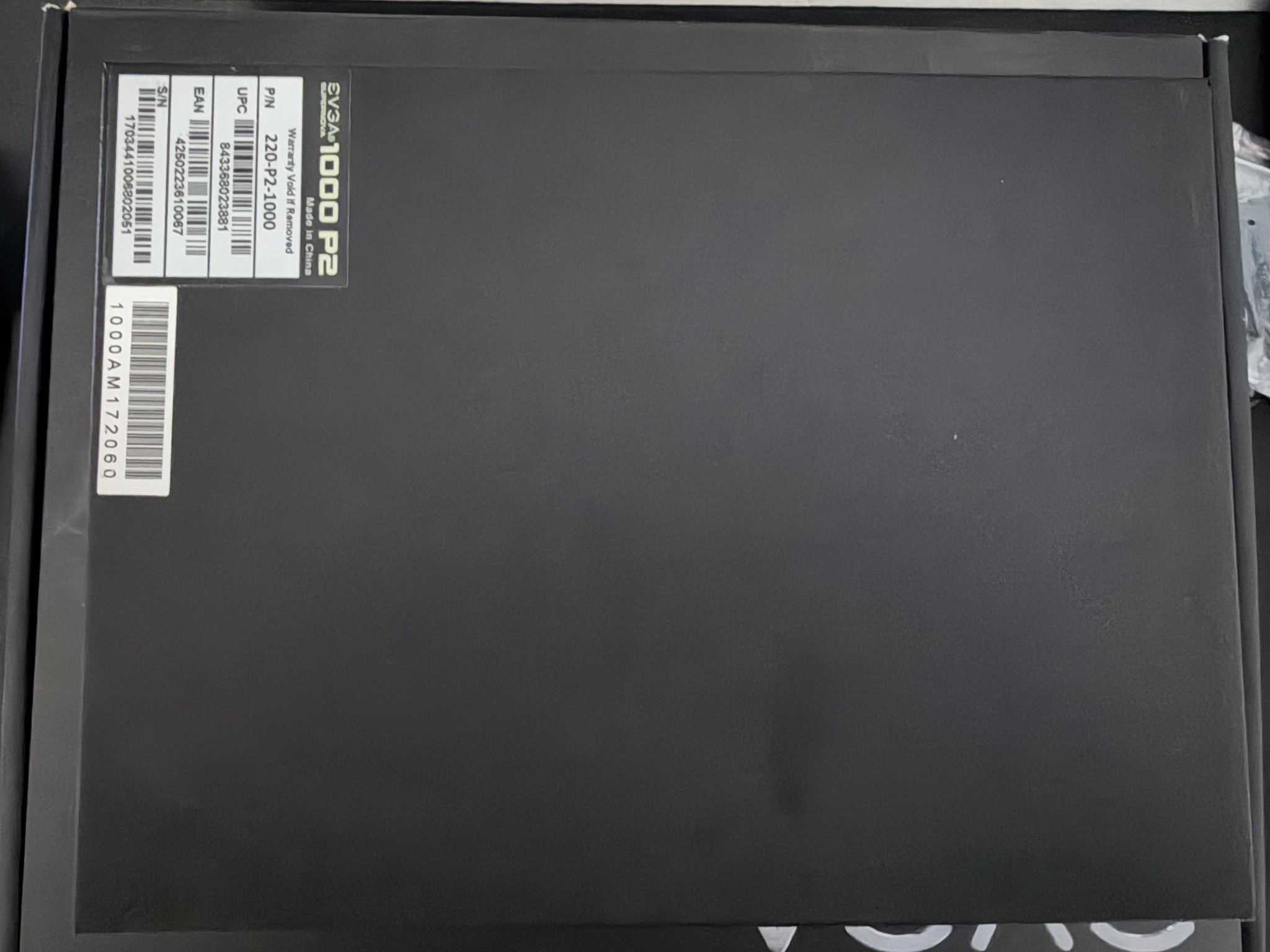 EVGA Supernova 1000 P2 80 Platinum Fully Modular