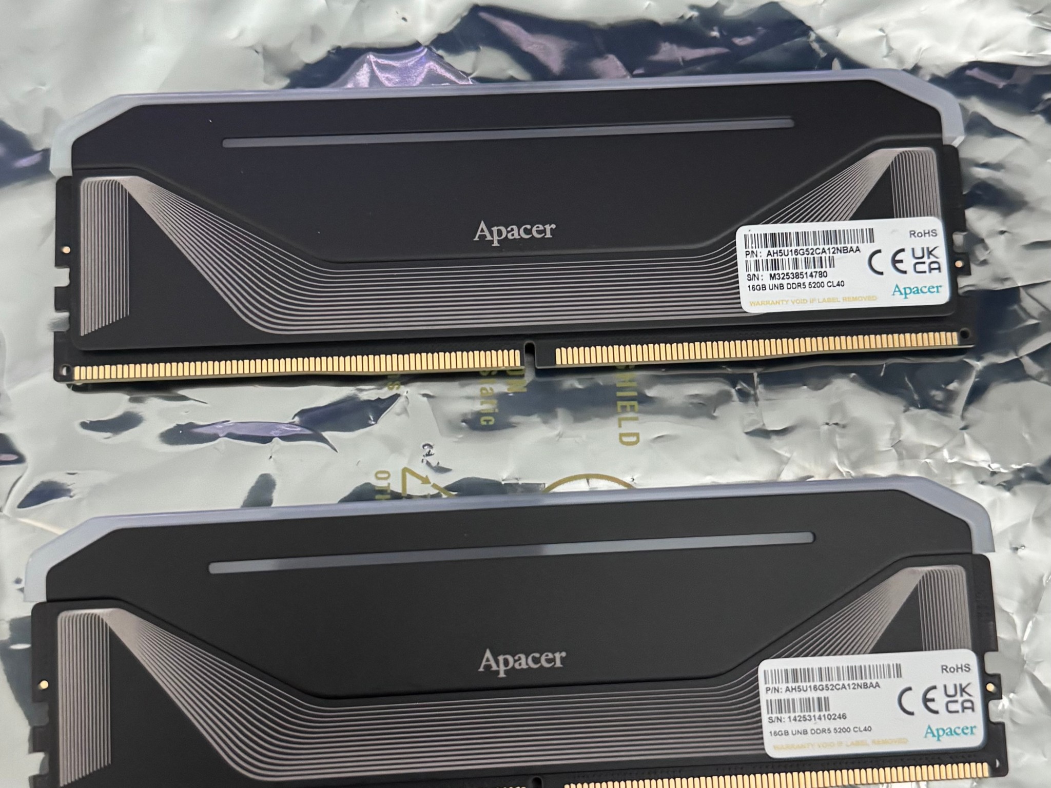 Apacer NOX RGB DDR5 32GB(2x16GB) 5200MHZ