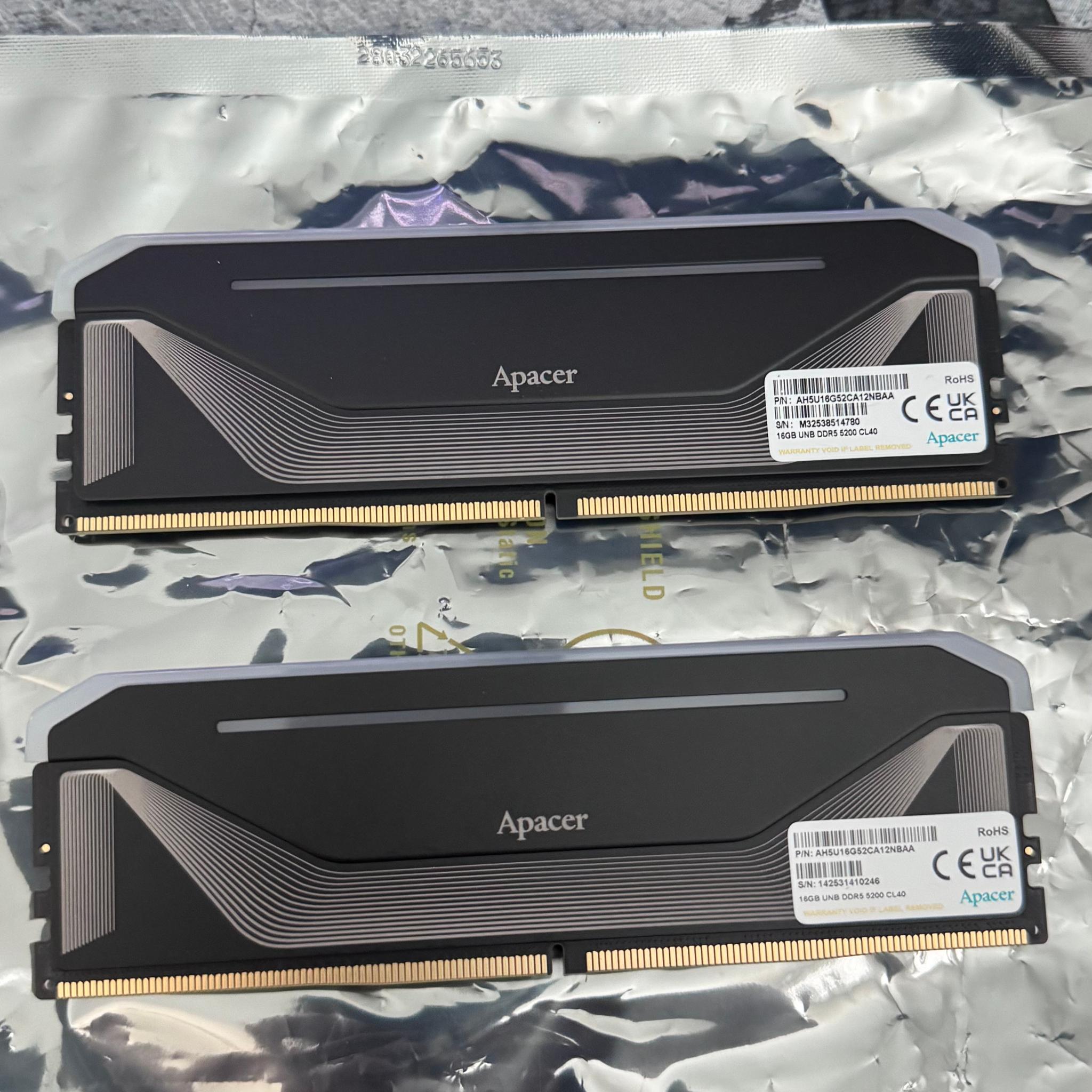 Apacer NOX RGB DDR5 32GB(2x16GB) 5200MHZ