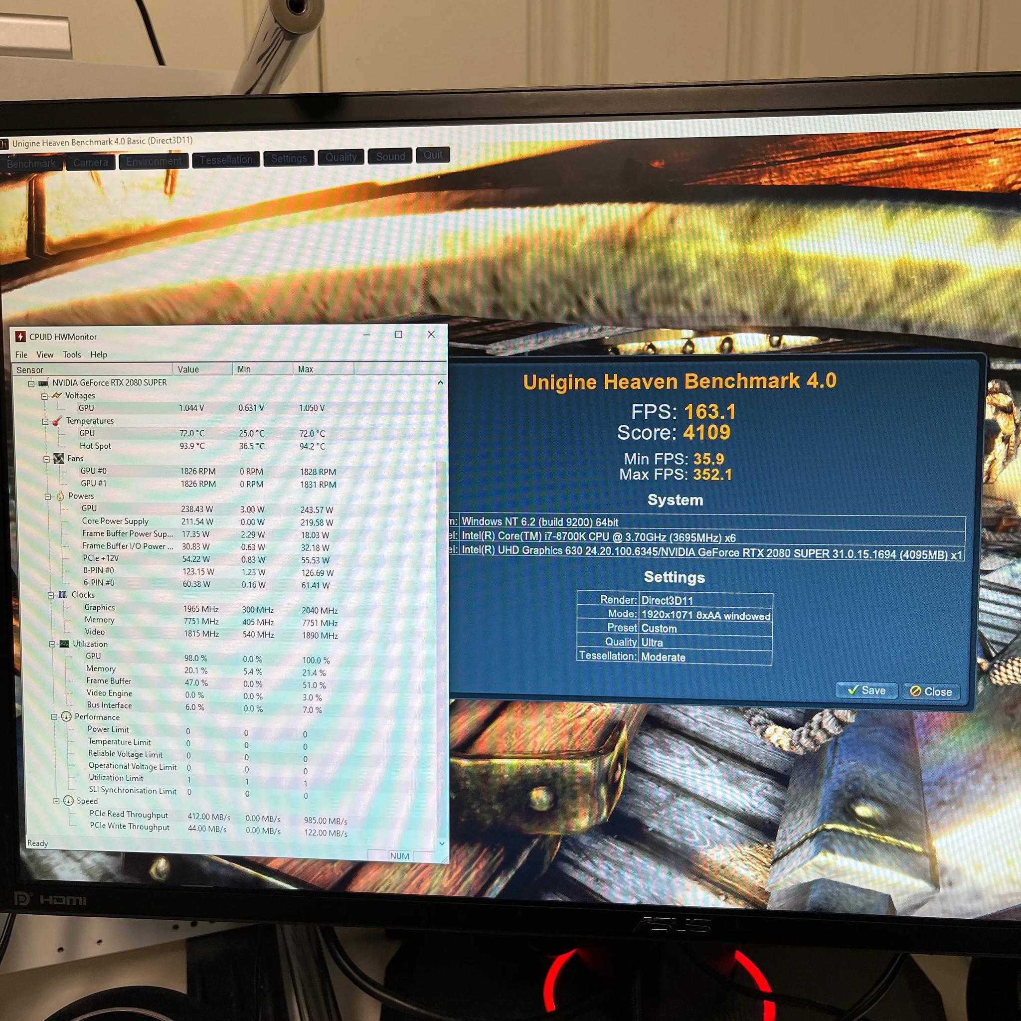 EVGA RTX 2080 Super XC Ultra 8GB