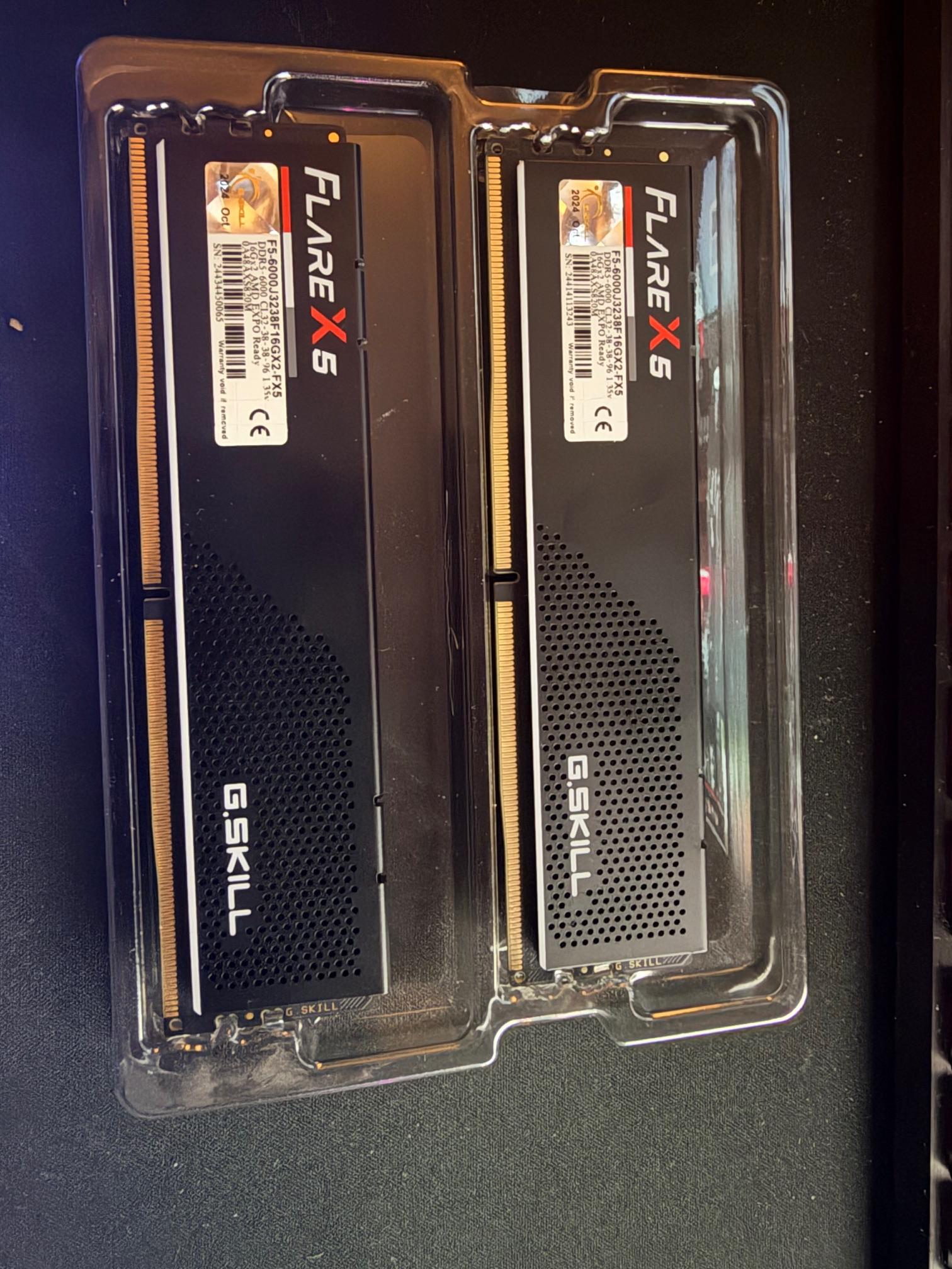 G.Skill Flare X5 Series 32GB (2 x 16GB) DDR5-6000 PC5-48000 CL36 Dual Channel Desktop Memory