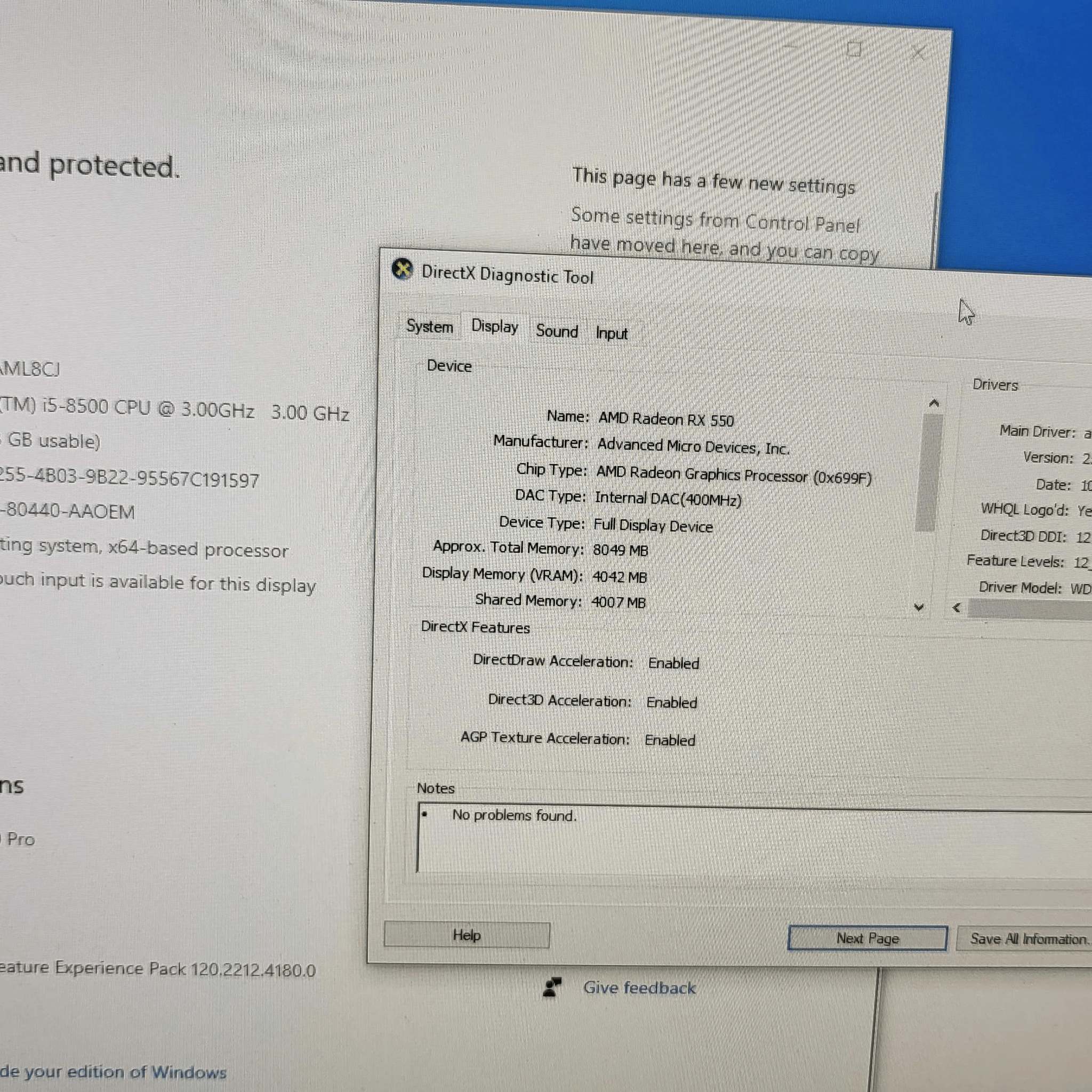Dell Optiplex 3060 | i5-8500 8GB RAM 256GB RX 550