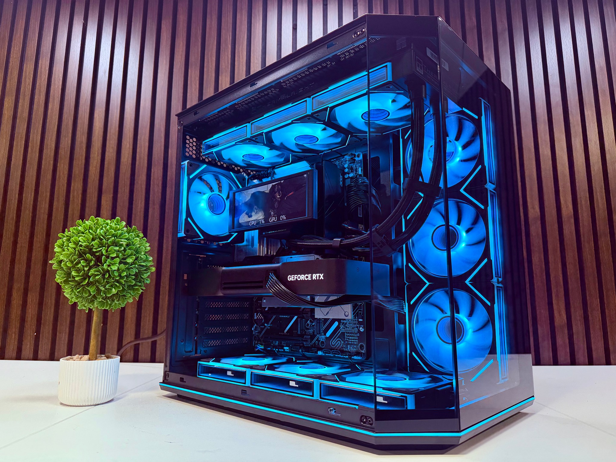 RTX 5090 | Ryzen 9950X3D | 64GB DDR5 | 2TB M.2 | 1200 Watt Gold PSU | LCD AIO