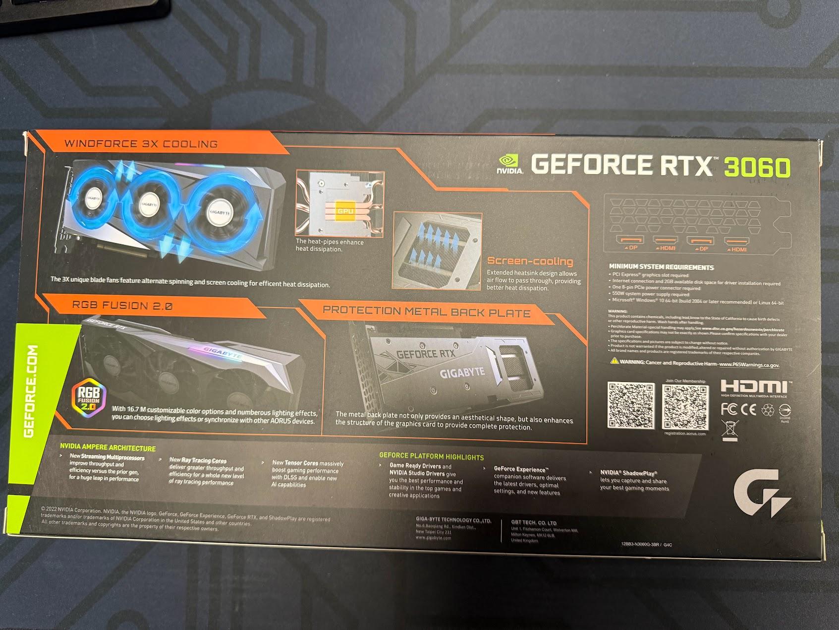 *BRAND NEW* nVidia GeForce RTX 3060 12GB