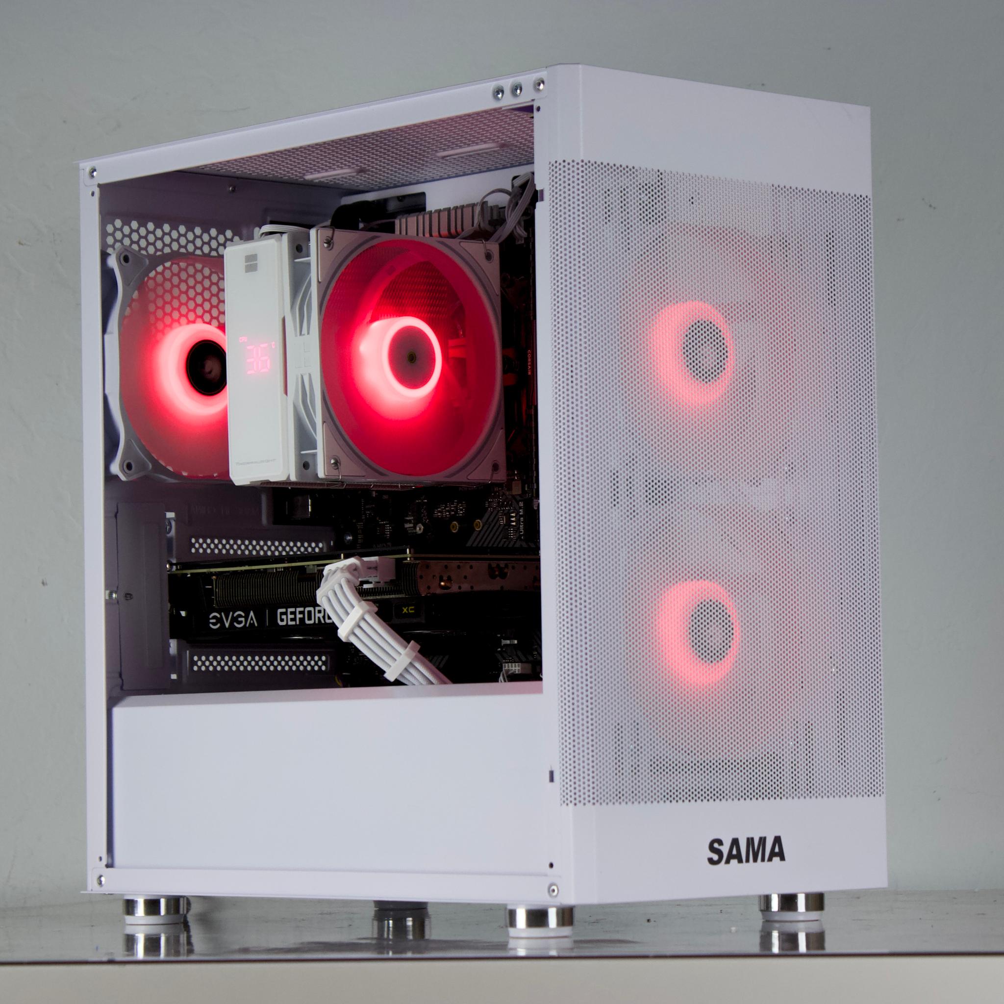 🤍🩵 RTX 3060/ Ryzen 5500 / 16GB / 1TB Gaming PC 🩵🤍- ARGB, WiFi, BlueTooth