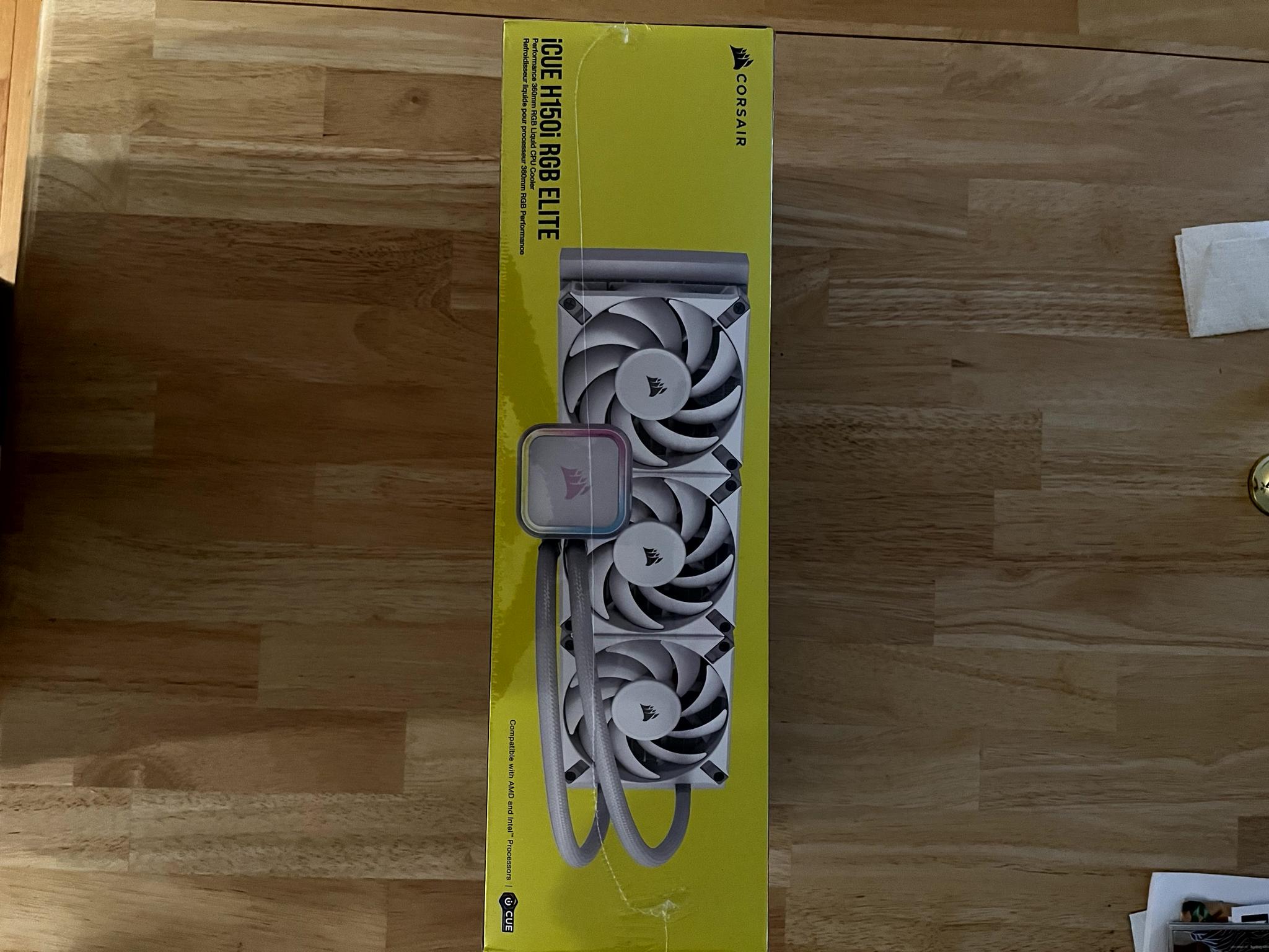 **WHITE** Corsair iCue H150i RGB Elite | AF120 RGB Elite fan 3-pack