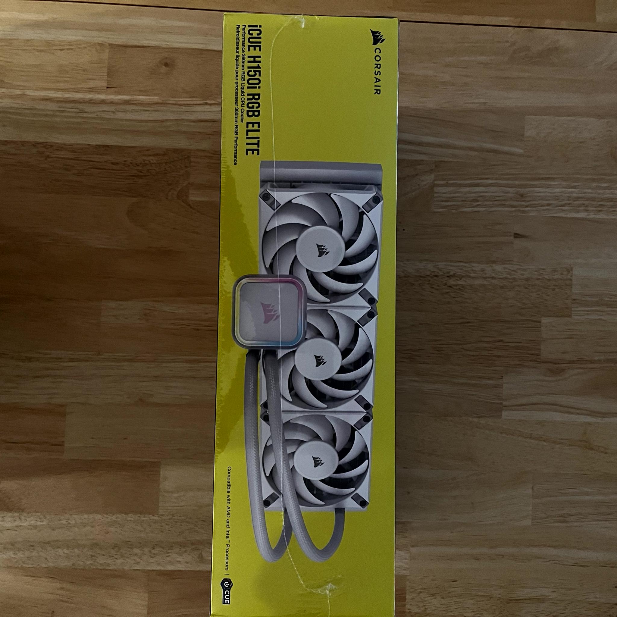 **WHITE** Corsair iCue H150i RGB Elite | AF120 RGB Elite fan 3-pack