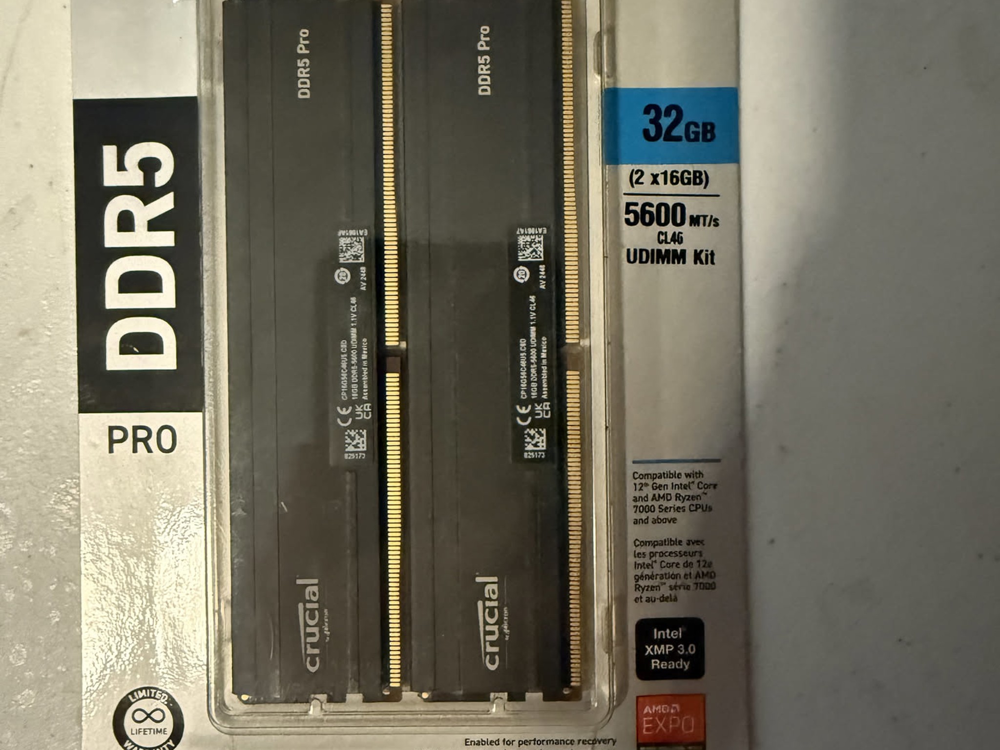 Crucial Pro Series 32GB (2x16GB) DDR5 RAM Kit