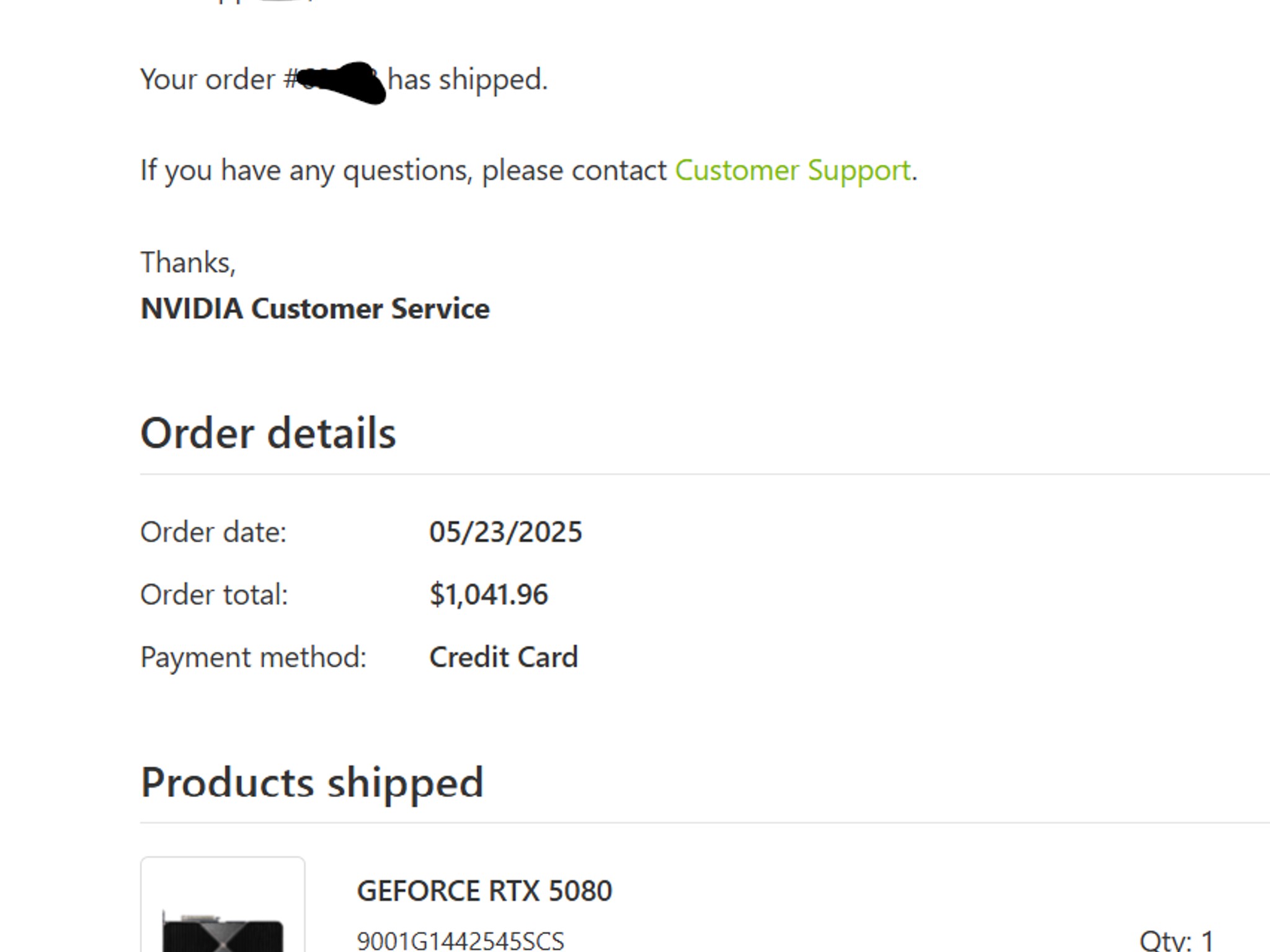 NVIDIA GeForce RTX 5080 FE (UNOPENED)