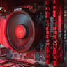 Red + Black Gaming PC | RX Vega 56 8GB | R5 2600 | 16GB | 500GB | ARGB | Wi-Fi + BT | 750W 80+ Gold