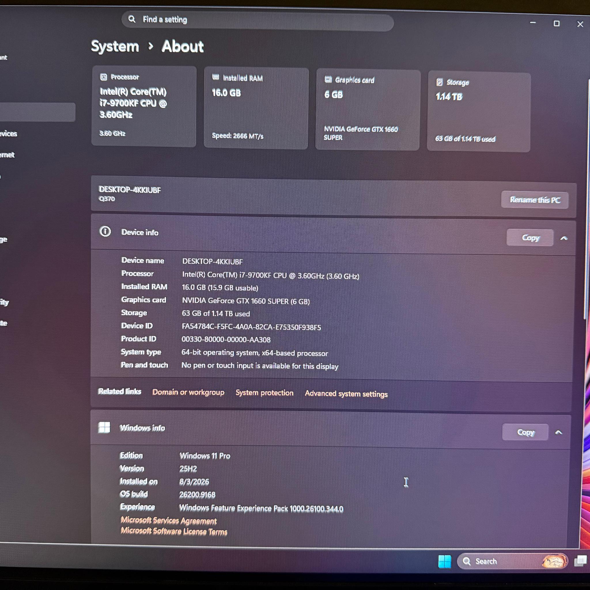 GeForce GTX 1660 Super Custom Gaming PC - Core i7-9700KF