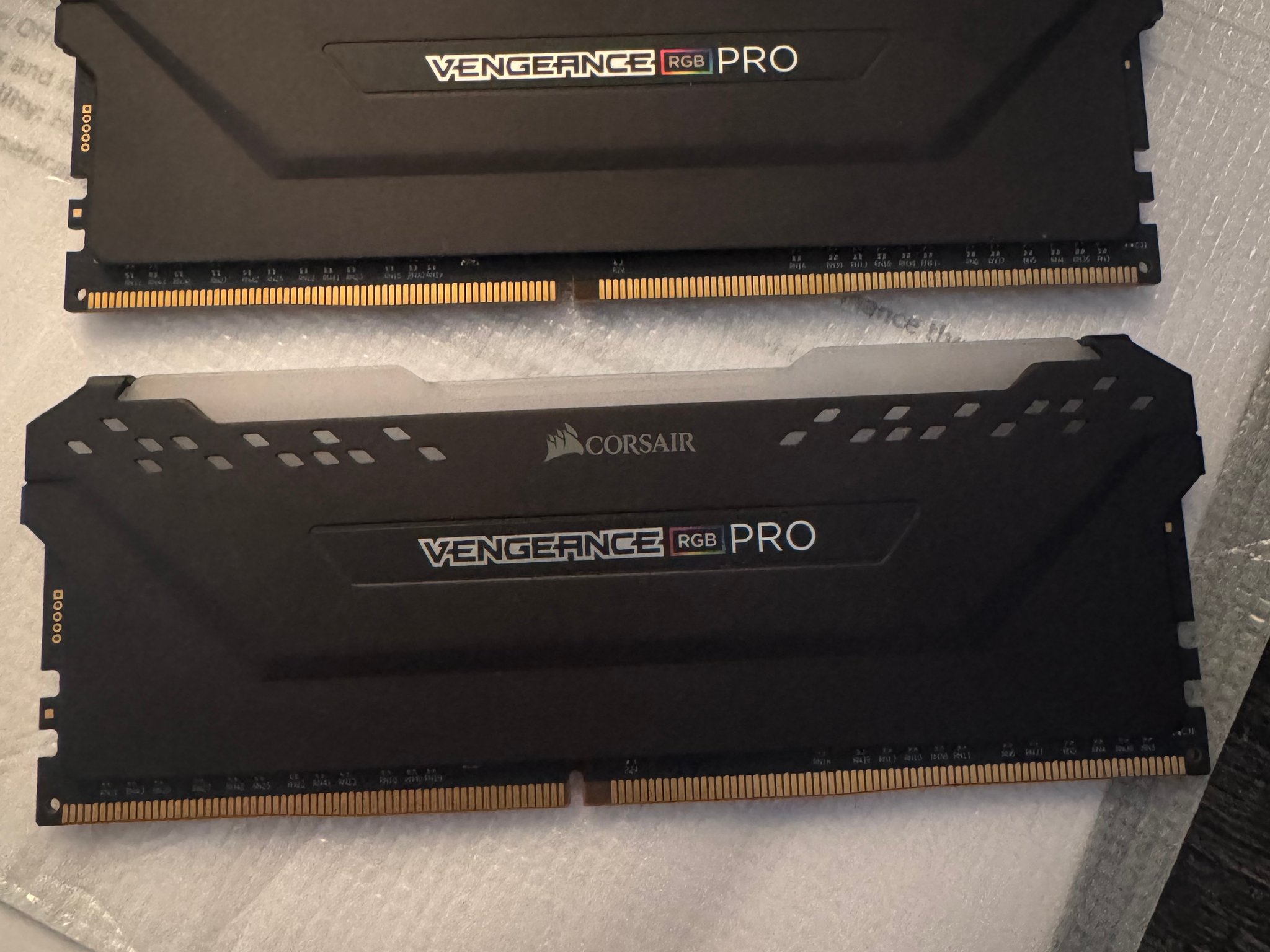 32GB Corsair Vengeance RGB PRO (2 x 16GB) DDR4 DRAM 3600MHz CL18 Memory Kit — Black