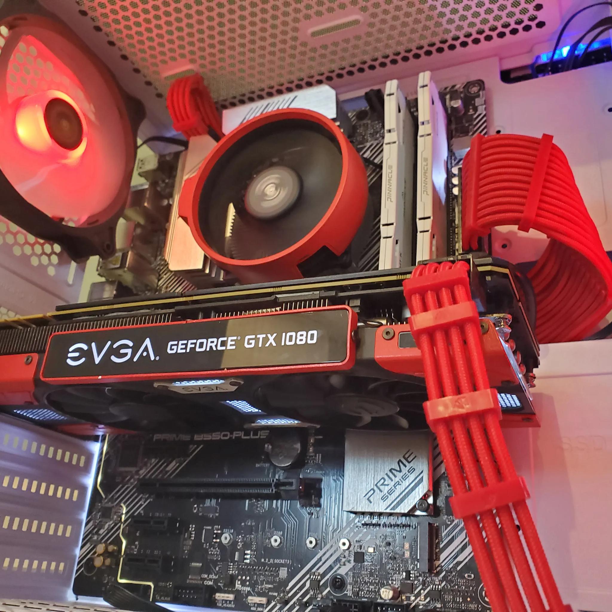 Red Ryzen 5 / GTX 1080 build