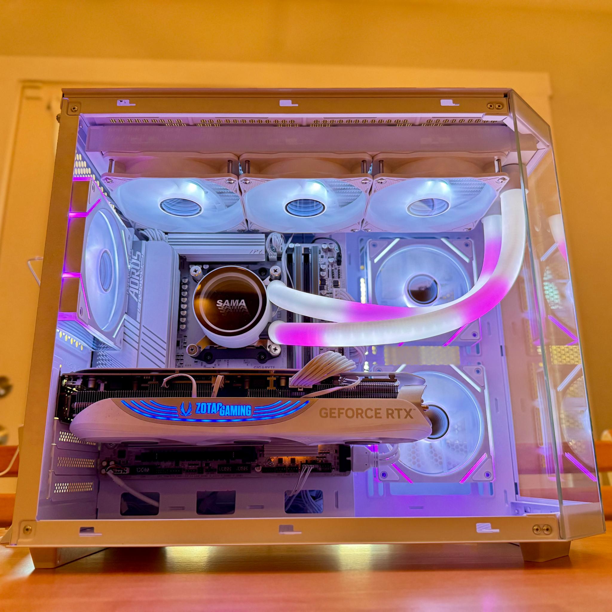 ⚪️▫️⬜️| RTX 4080 16gb, Ryzen 9800x3d, 48gb 6800cl34, 2tb SSD, ARGB WiFi Equipped Streamer Gaming PC!