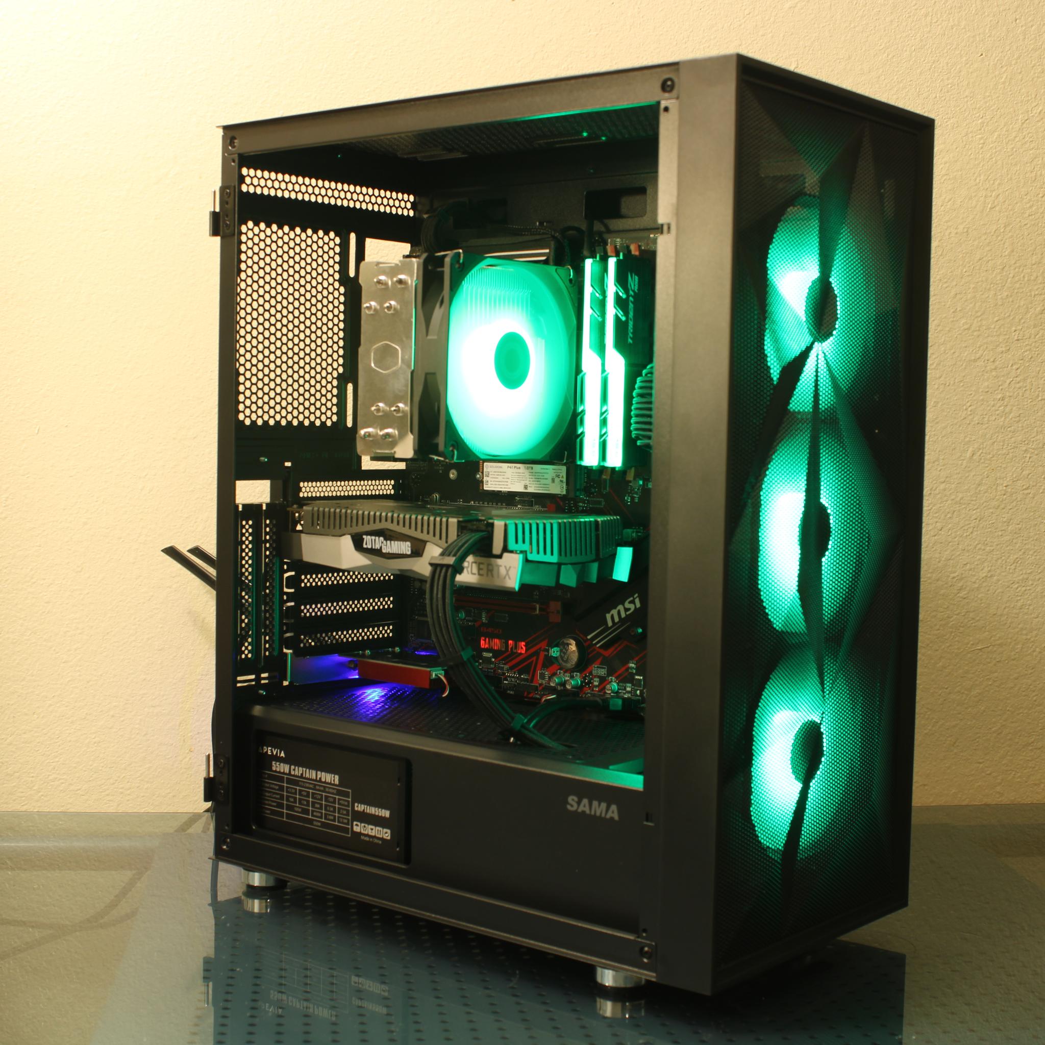 Black Gaming PC | Ryzen 5 3600 | RTX 2060 6GB | 16GB RAM | 1TB SSD | Wi-Fi 6E+Bluetooth | Windows 11