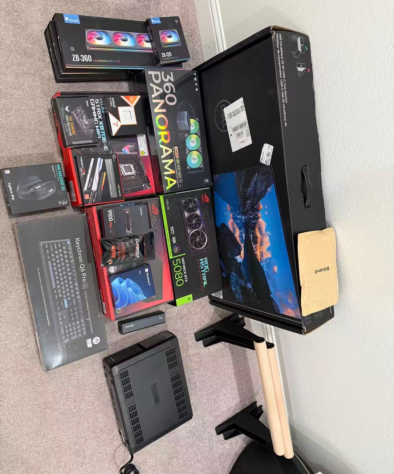 Ryzen 7 9800X3D + RTX 5080 Astral | 64GB DDR5 |– Excellent Condition (7 Months Old, ~$5000 Original)