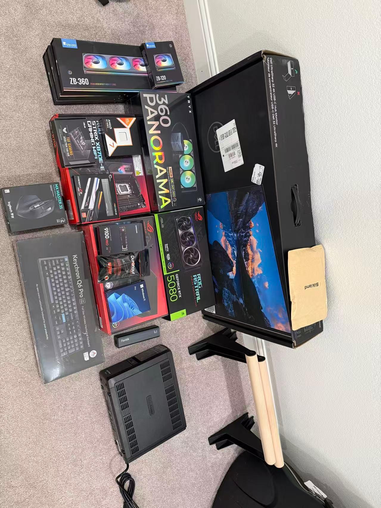 Ryzen 7 9800X3D + RTX 5080 Astral | 64GB DDR5 |– Excellent Condition (7 Months Old, ~$5000 Original)