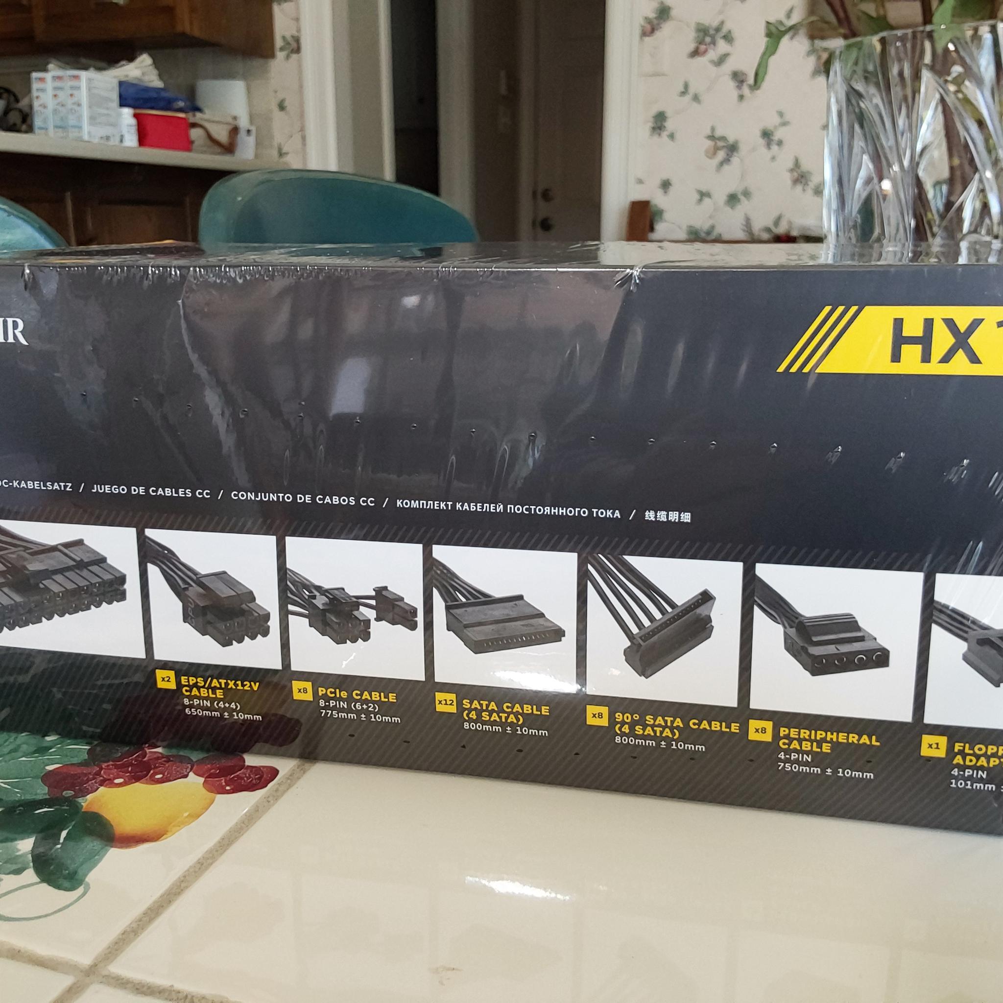 NEW CORSAIR HX Series - HX1200 1200W 80 Plus PLATINUM Fully Modular ATX Power Supply
