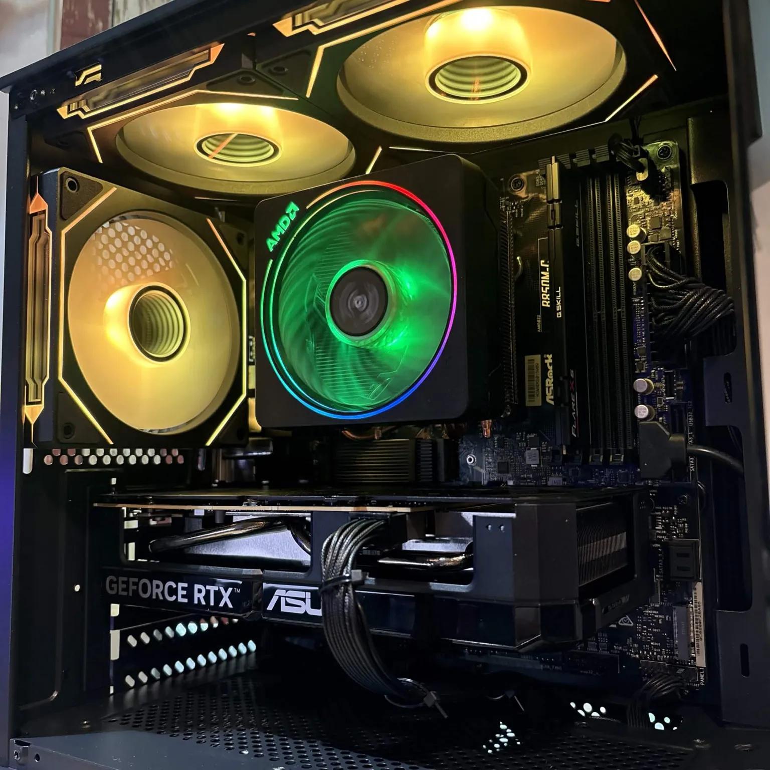 BLACK CAT SHADOWCLAW MINI GAMING PC Ryzen 5 7500X3D • RTX 5060 • 16GB DDR5 • 1TB NVMe