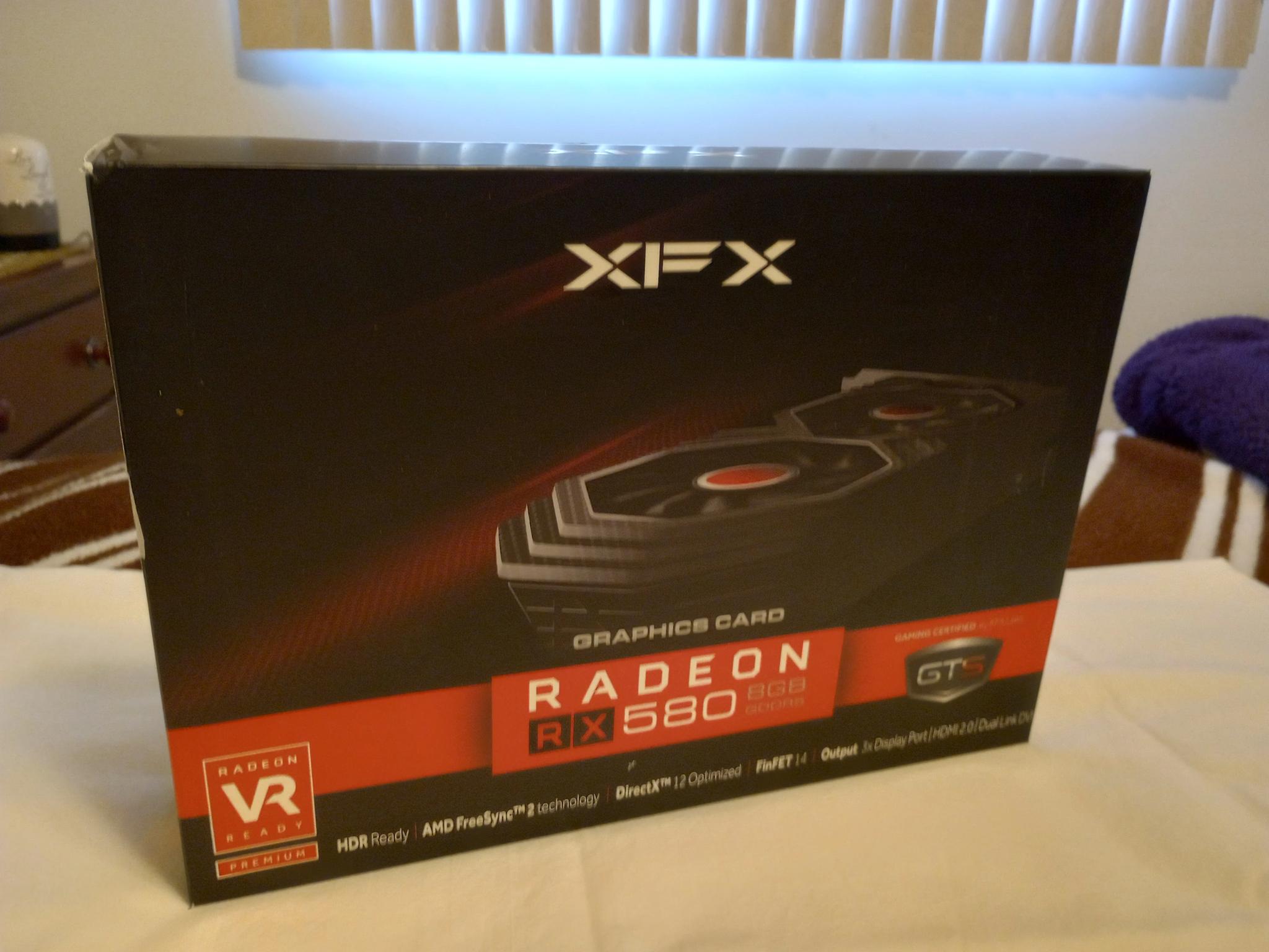 XFX RADEON RX 580 8 GB GTS XXX EDITION Please read desc.