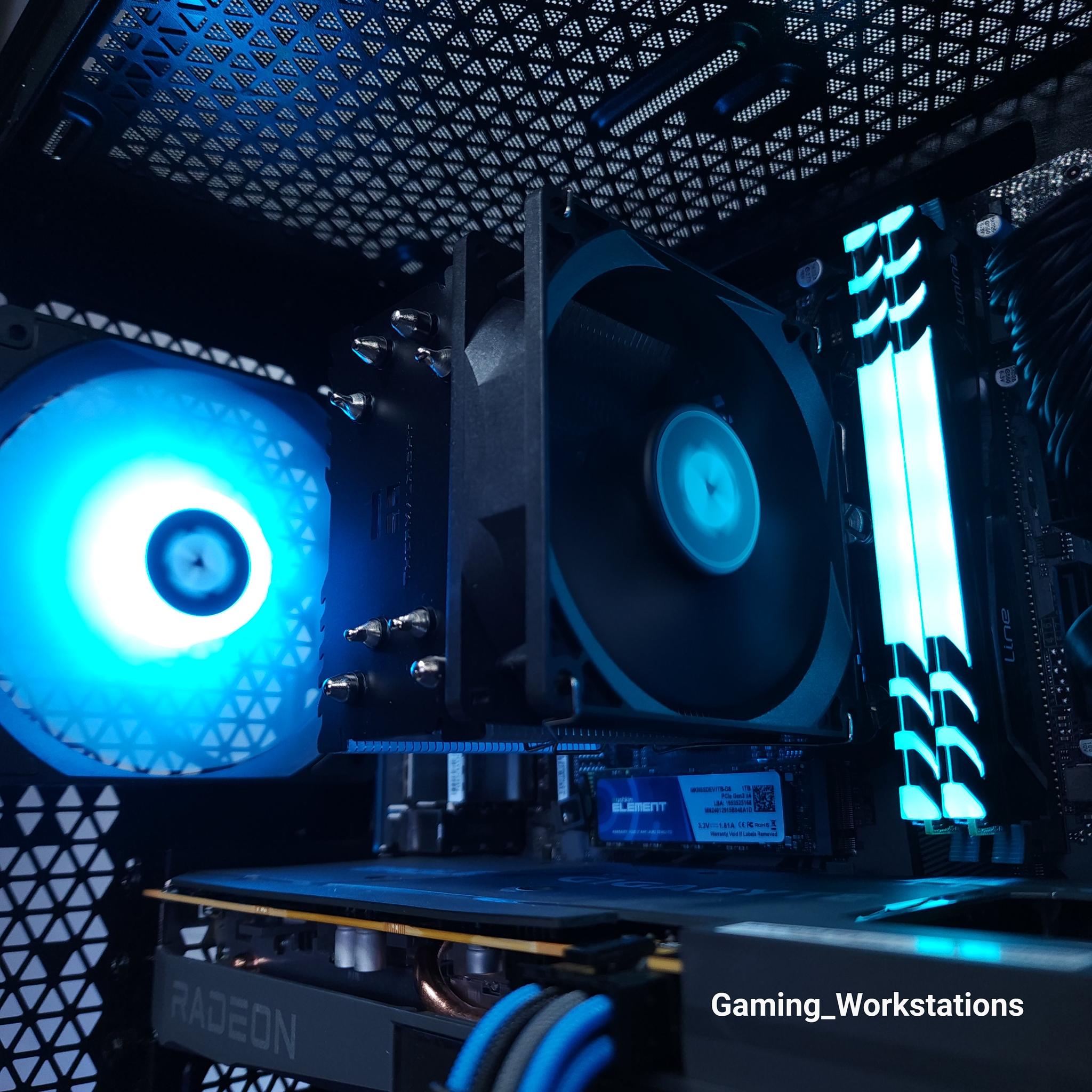 💙🖤1080p Gaming | RX 6600 | Core i3 12100F | 16GB 3200MHz | 1TB NVMe SSD