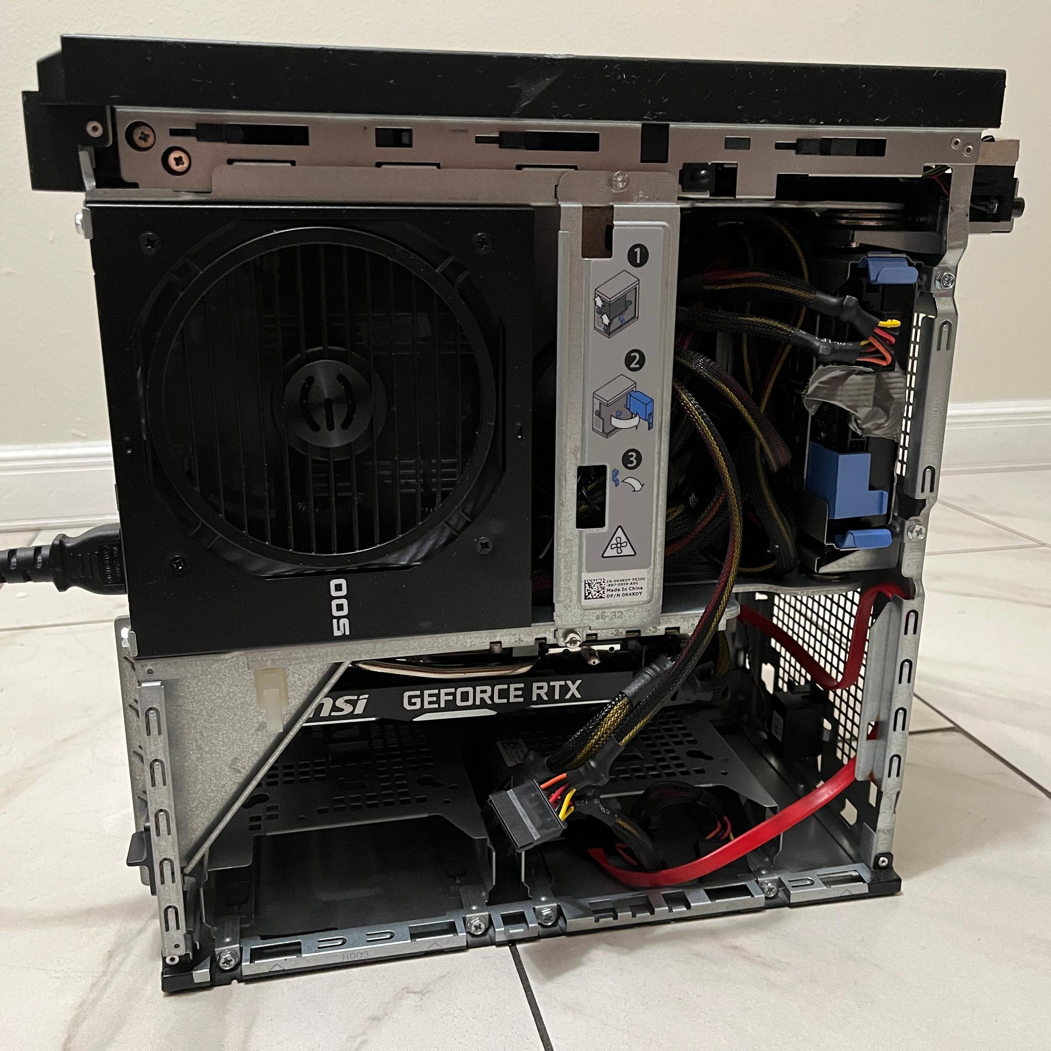 NVIDIA RTX 2070, Intel i5-8500, 16GB RAM,3.2TB Storage- Dell Gaming PC w/Wi-Fi & BT(Missing F Plate)