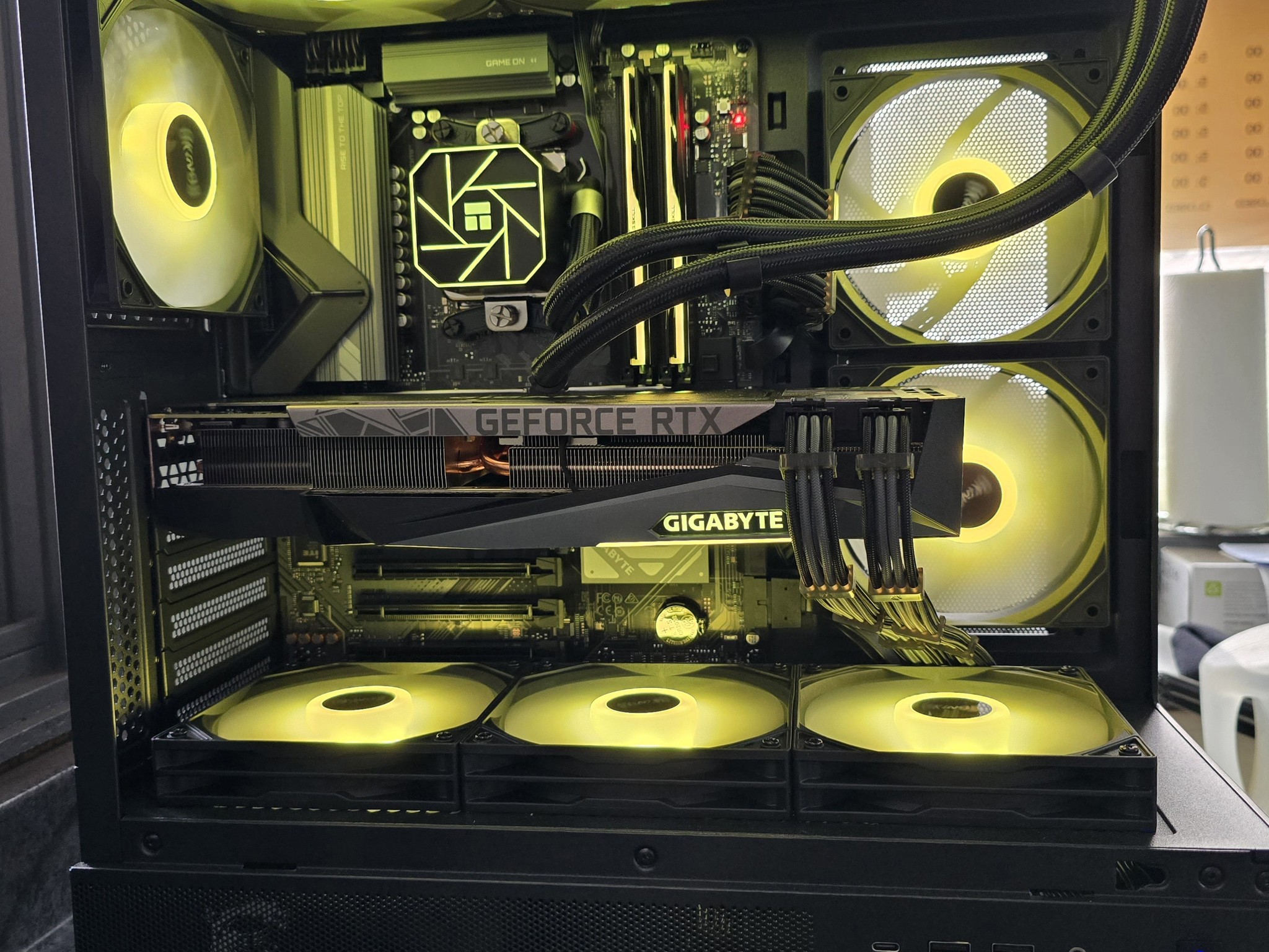 🟡⚫1440P CUSTOM PC | RTX 3080 | RYZEN 5 9600X | B850 MB | OKINOS AQUA 7 CASE⚫🟡