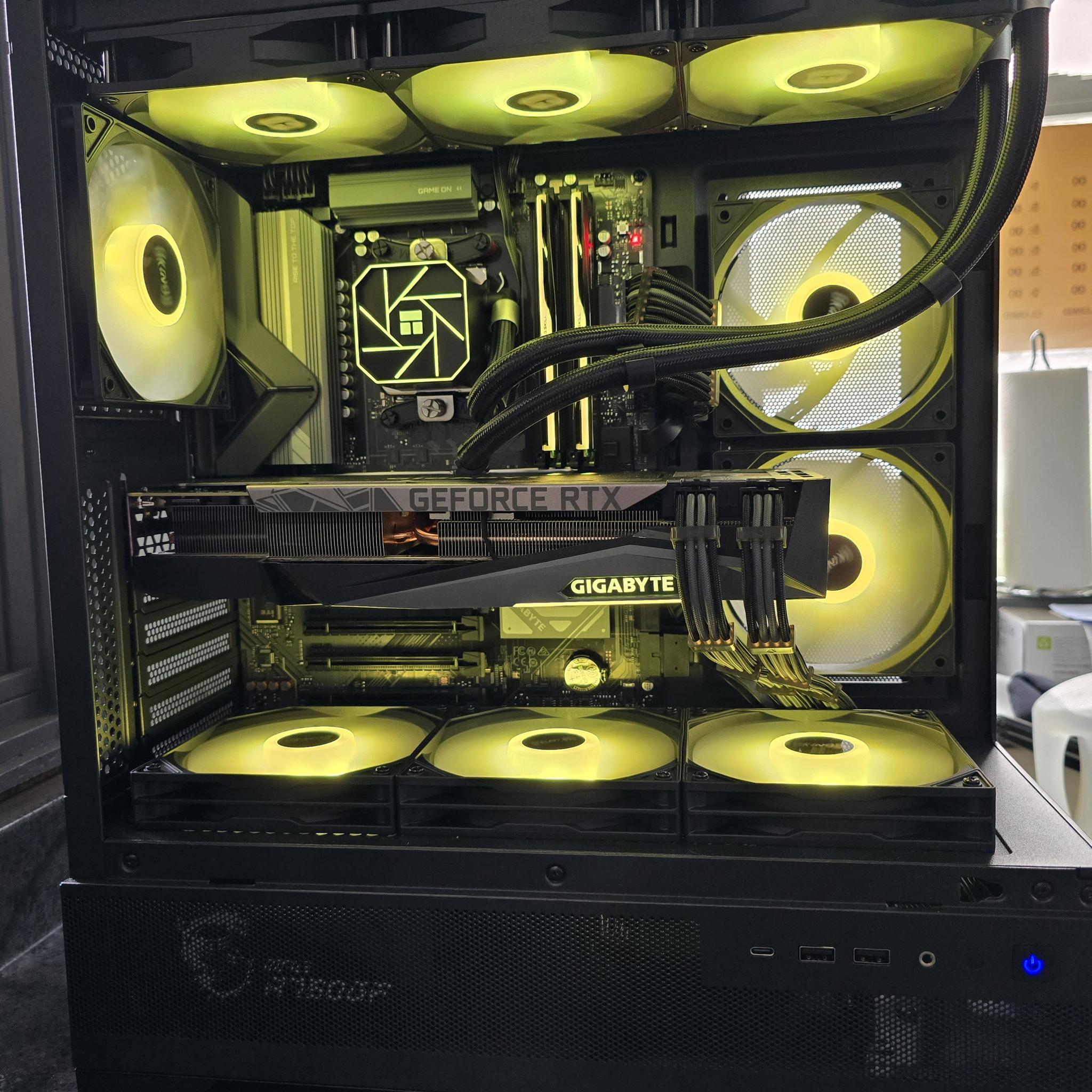 🟡⚫1440P CUSTOM PC | RTX 3080 | RYZEN 5 9600X | B850 MB | OKINOS AQUA 7 CASE⚫🟡