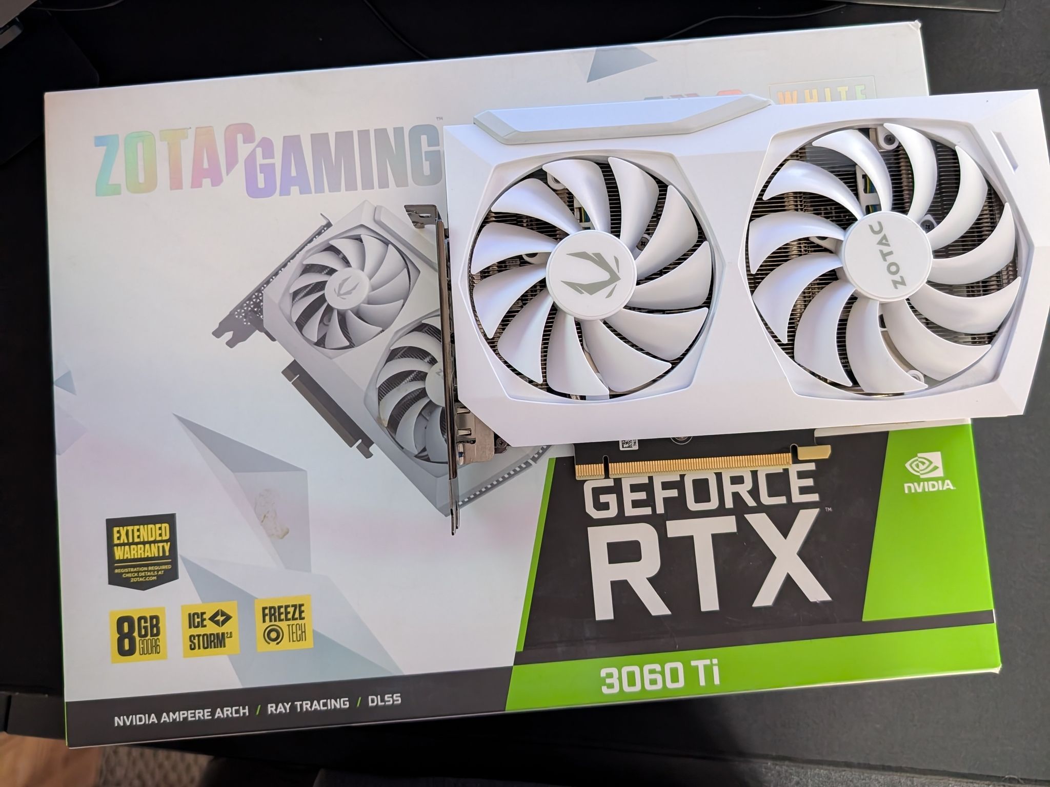 ZOTAC GeForce RTX 3060 Ti AMP White Edition LHR 8GB GDDR6 Graphics