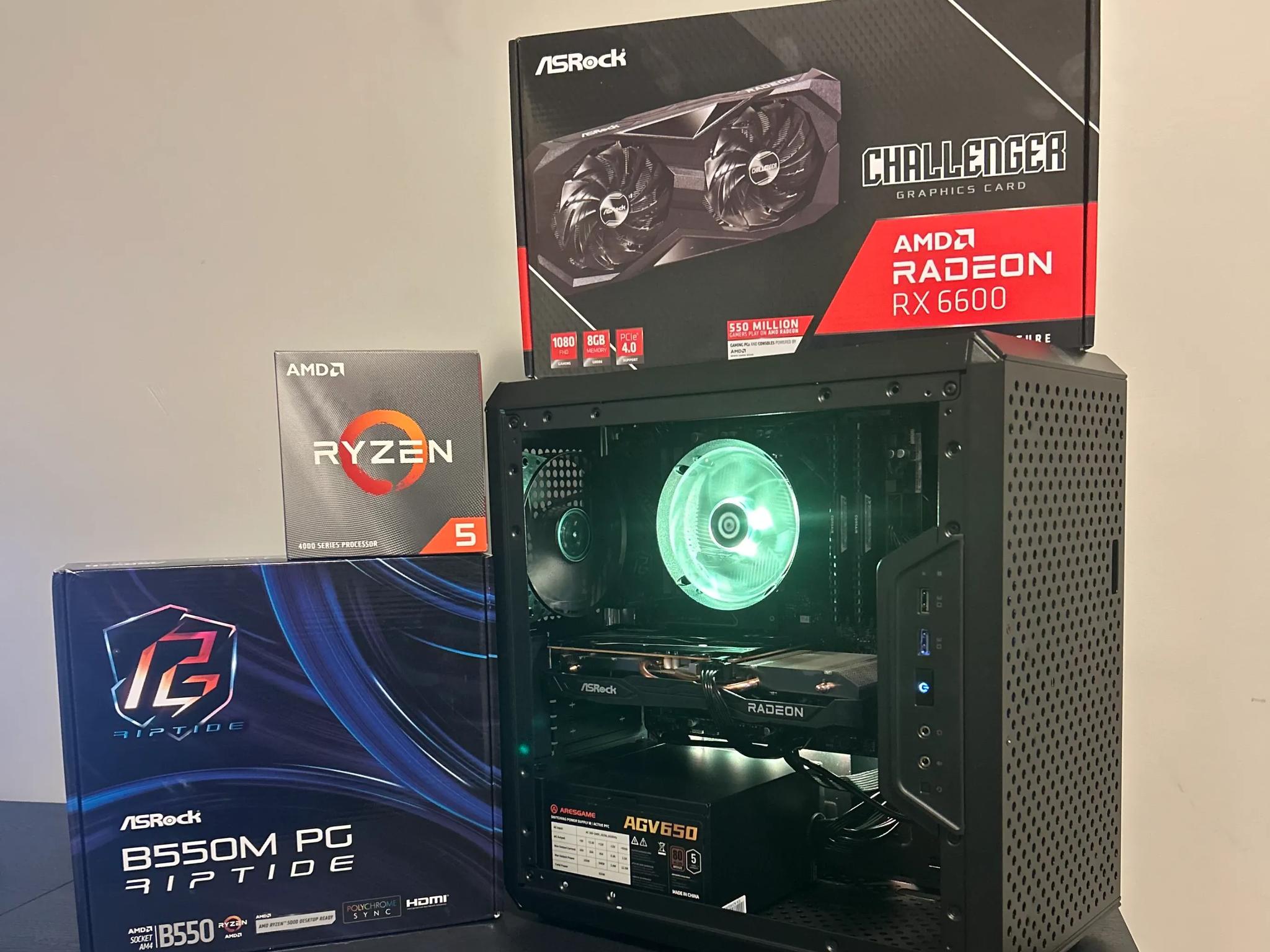 Budget Gaming Pc⚡RX 6600⚡Ryzen 5 4500