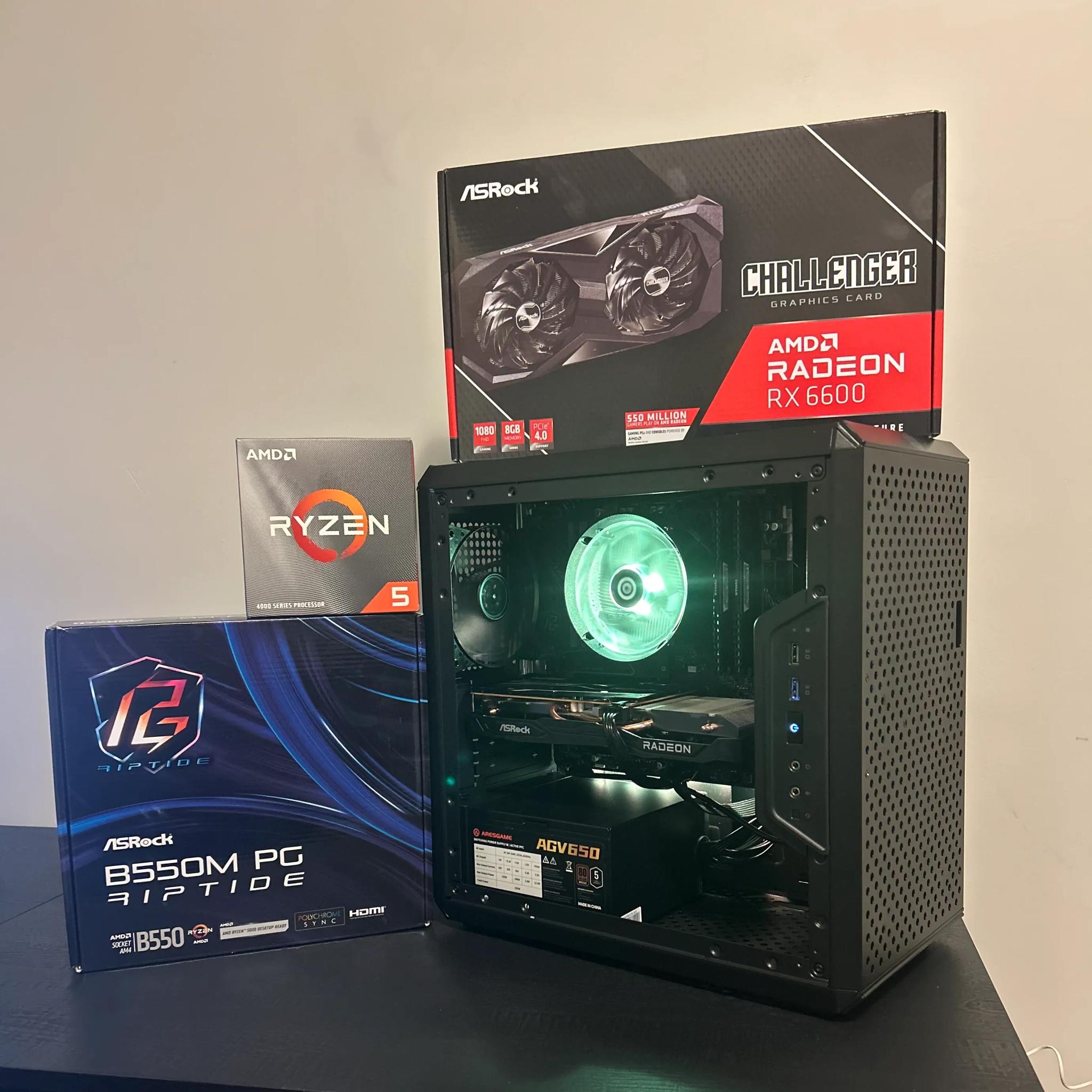 Budget Gaming Pc⚡RX 6600⚡Ryzen 5 4500