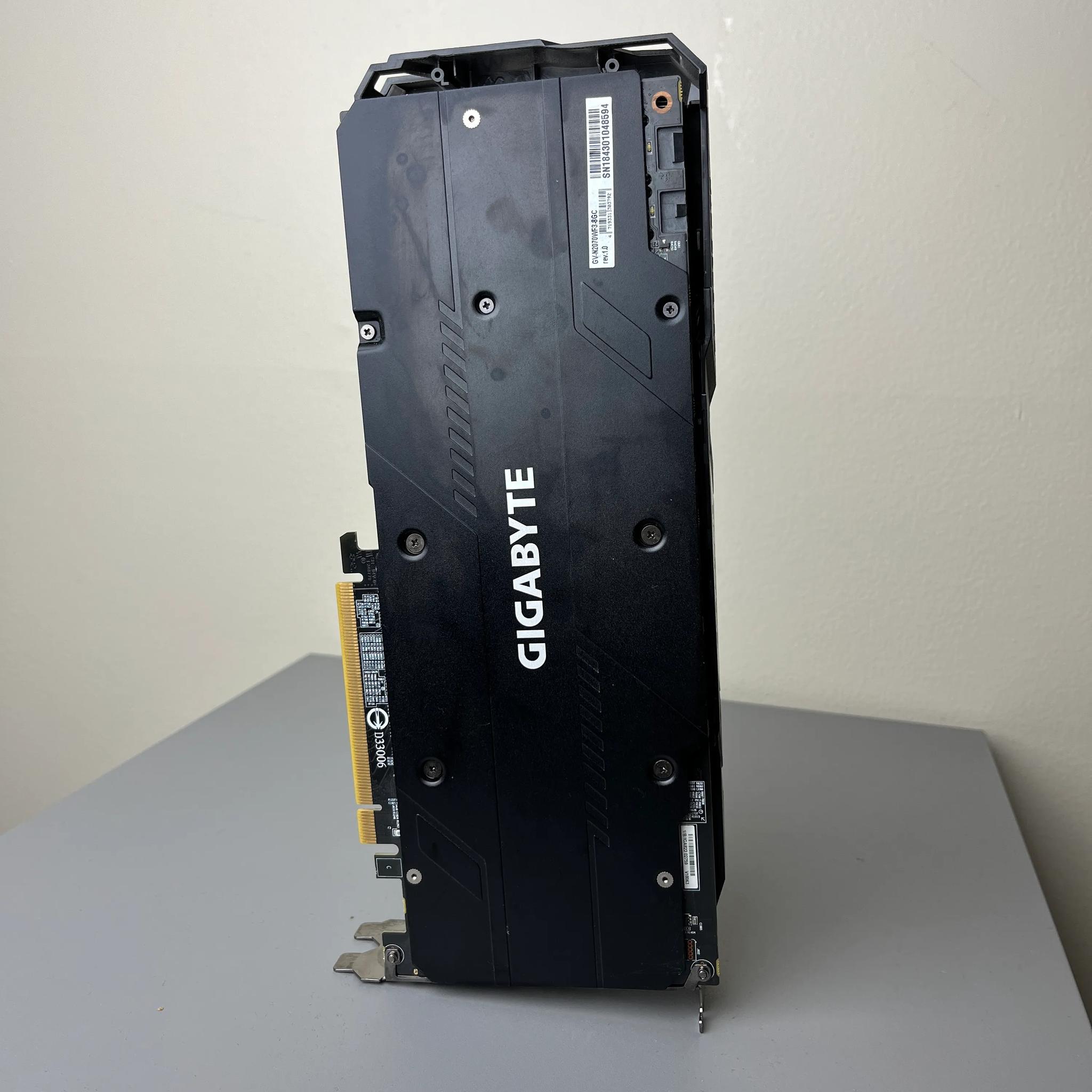 Gigabyte RTX 2070 WINDFORCE 3 fans 8G