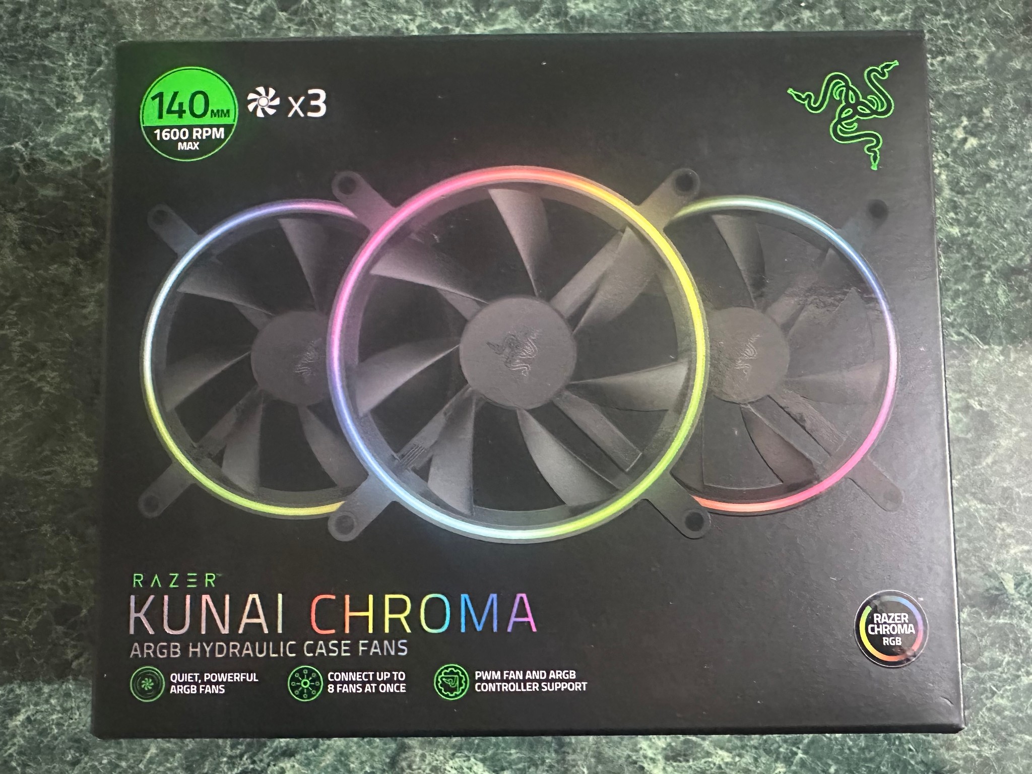 Razer Kunai 140mm ARGB Chroma Fans (3 fans)