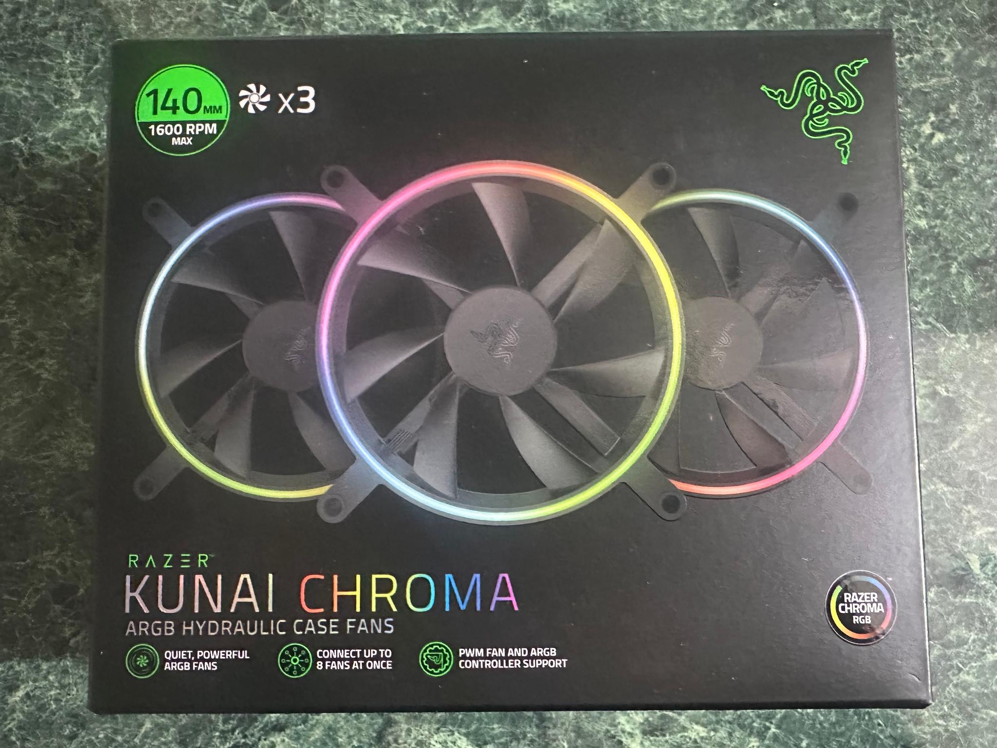 Razer Kunai 140mm ARGB Chroma Fans (3 fans)