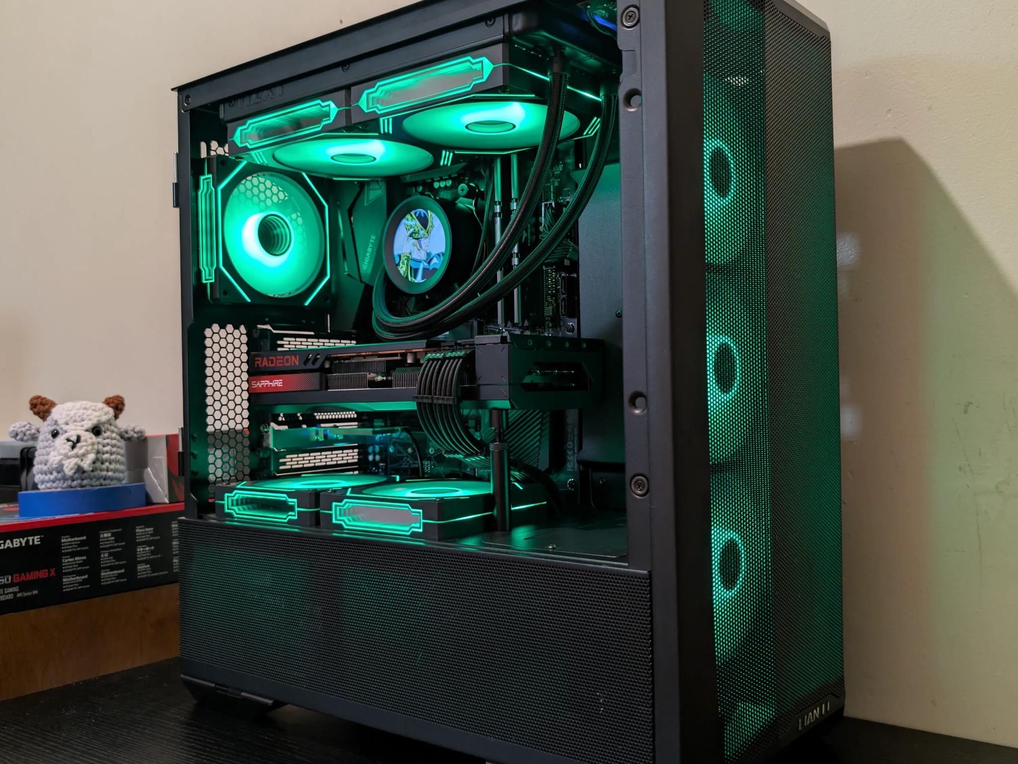🔥Black RGB Gaming PC | RX 7800XT | Ryzen 7 5700X | 1TB SSD | 32GB RAM | WiFi 6 & Bluetooth🔥