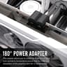 EZDIY-FAB GPU VGA PCIE 8 Pin U Turn 180 Degree Angle STD Connector Power Adapter