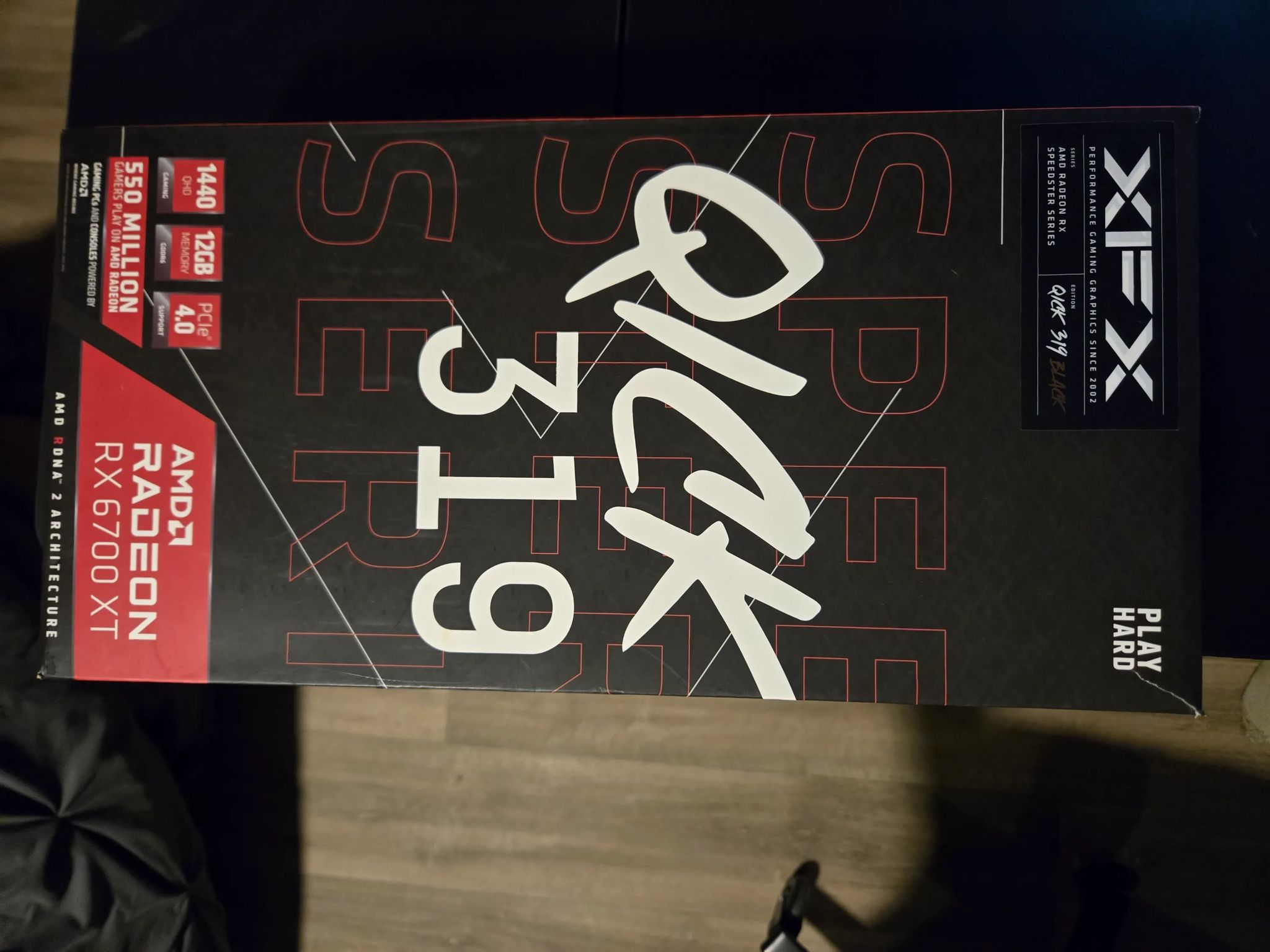 XFX Speedster QICK319 AMD Radeon RX 6700 XT 12GB GDDR6 PCI Express 4.0 Gaming Graphics Card
