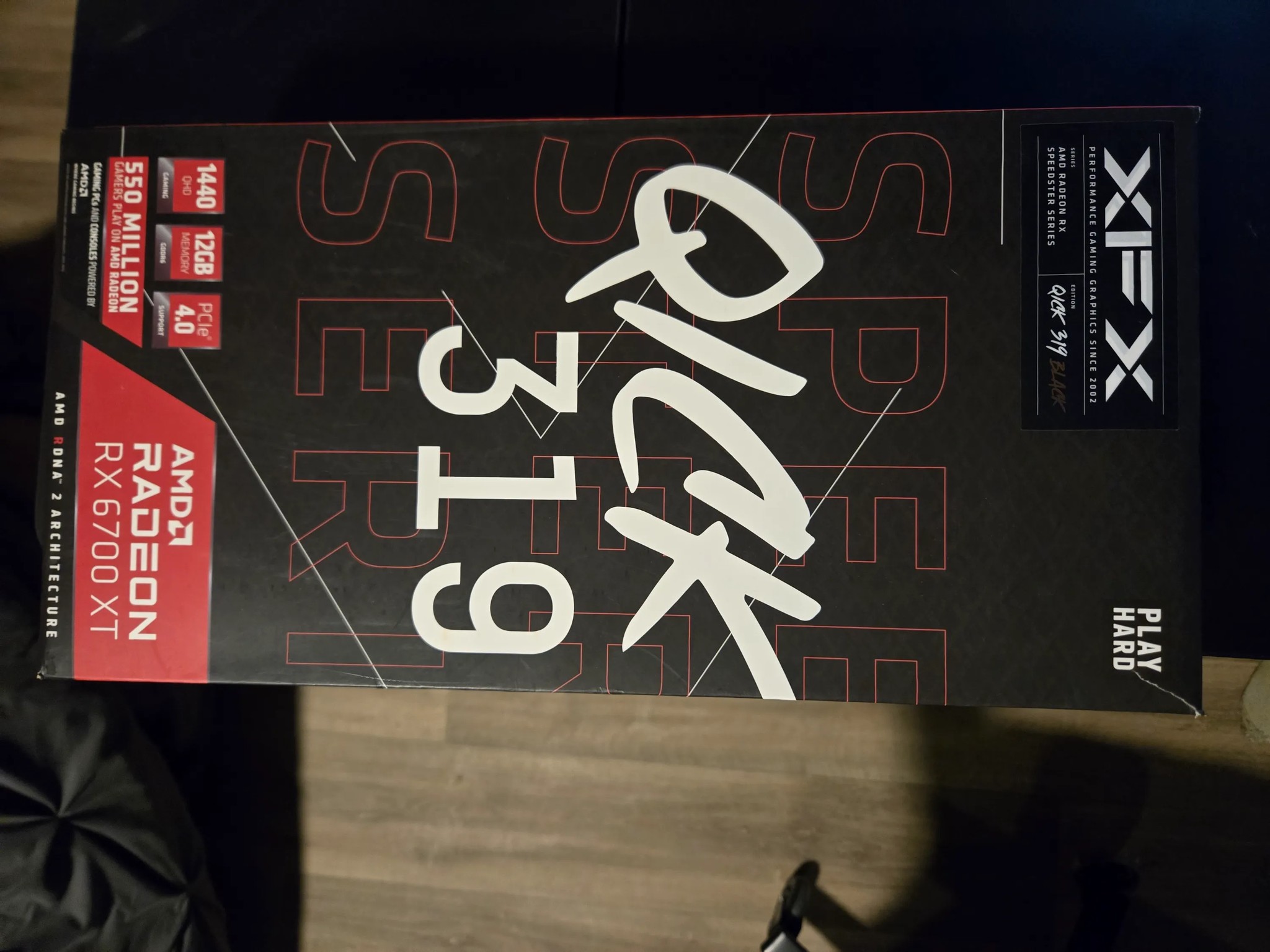 XFX Speedster QICK319 AMD Radeon RX 6700 XT 12GB GDDR6 PCI Express 4.0 Gaming Graphics Card