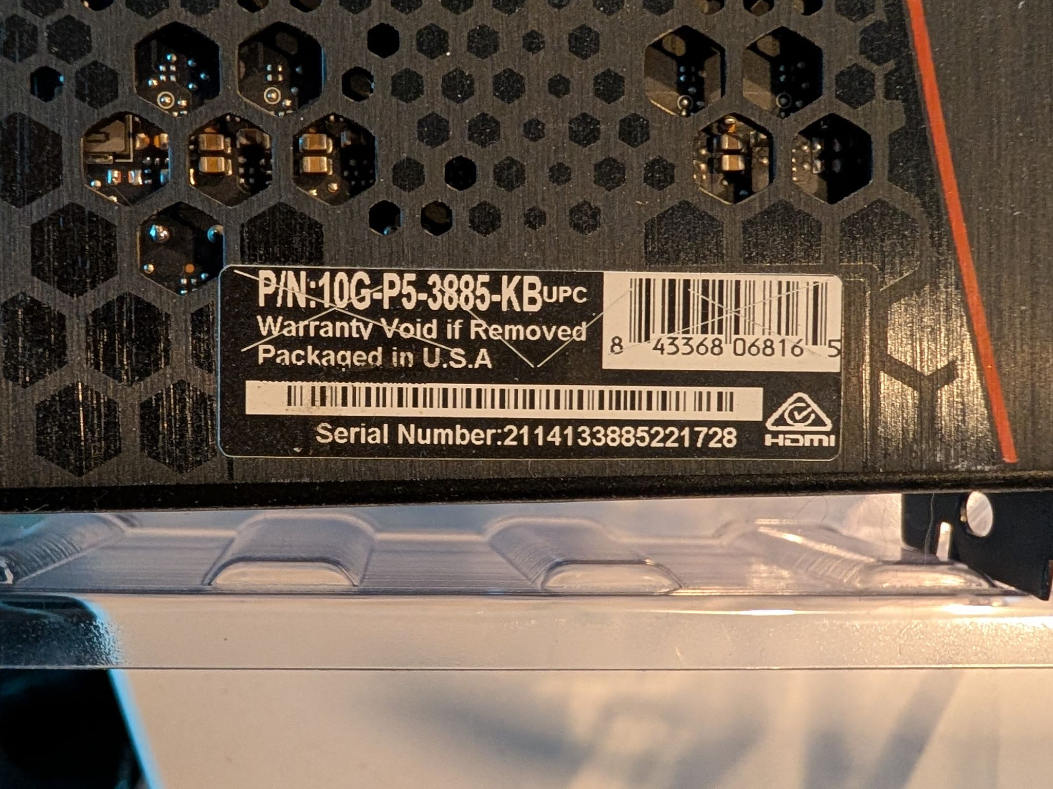 EVGA XC3 ULTRA GAMING GeForce RTX 3080 10GB