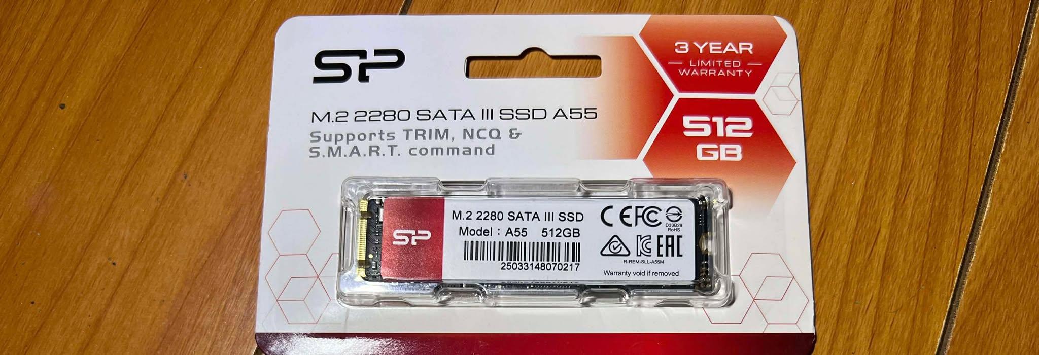 Silicon Power 512GB A55 M.2 SSD SATA III Internal Solid State Drive 2280 SU512GB