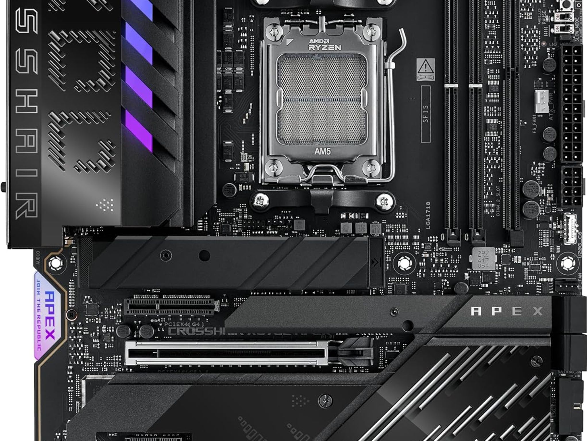 ASUS ROG CROSSHAIR X870E APEX AMD X870E AM5 DDR5 ATX Desktop Motherboard